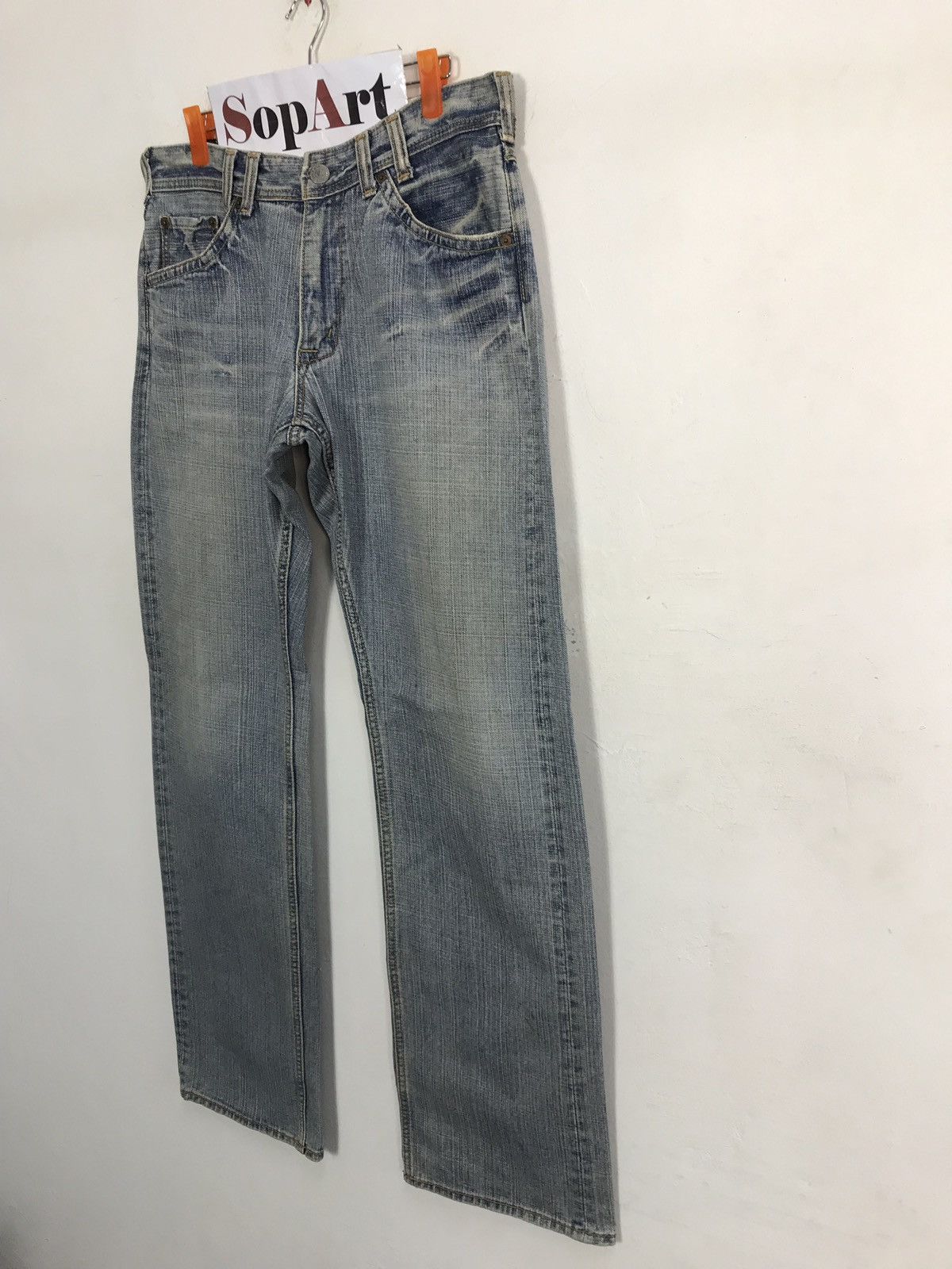 Japanese Brand Vintage Denim Craft Distressed Denim Jeans Size US 32 / EU 48 - 4 Thumbnail