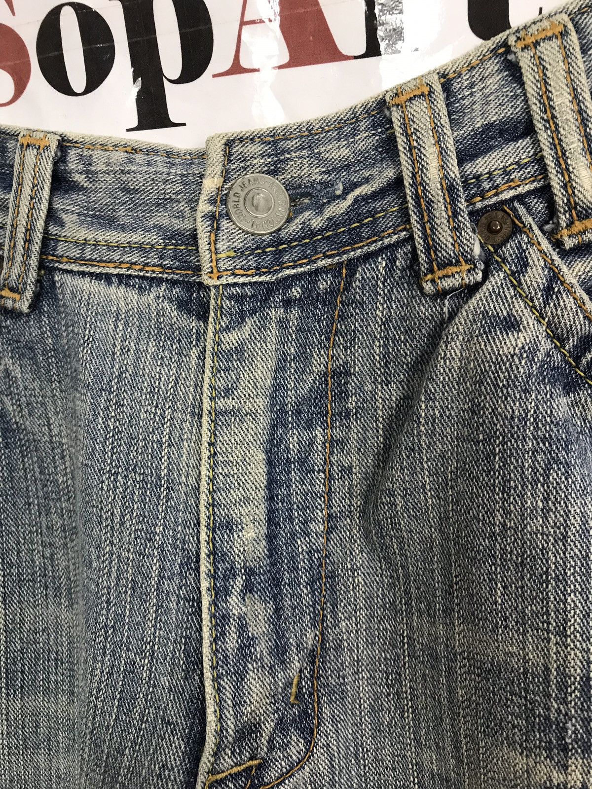 Japanese Brand Vintage Denim Craft Distressed Denim Jeans Size US 32 / EU 48 - 7 Thumbnail