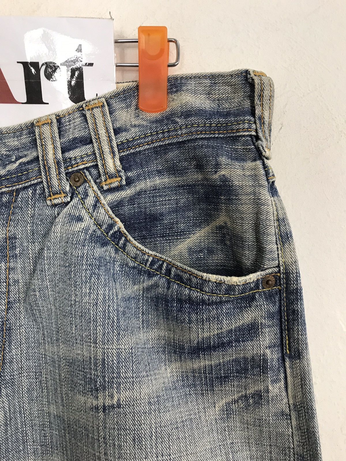 Japanese Brand Vintage Denim Craft Distressed Denim Jeans Size US 32 / EU 48 - 5 Thumbnail