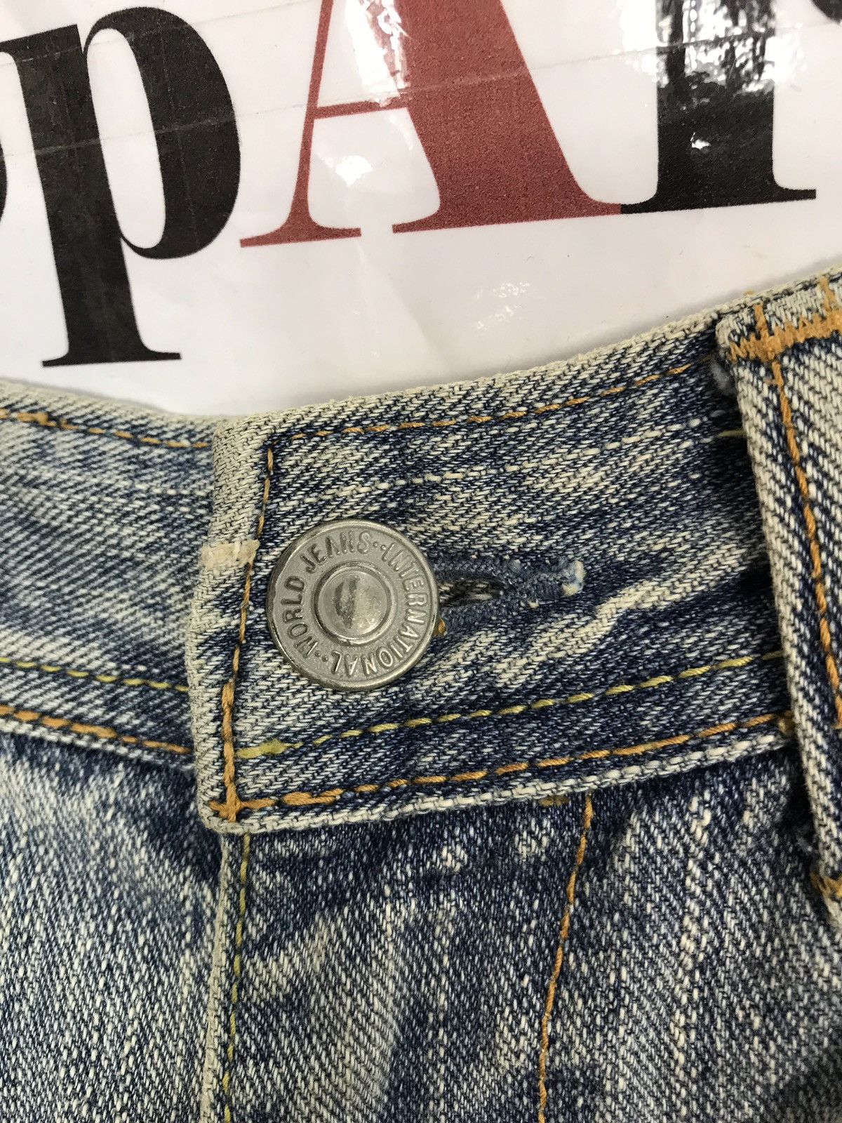 Japanese Brand Vintage Denim Craft Distressed Denim Jeans Size US 32 / EU 48 - 8 Thumbnail