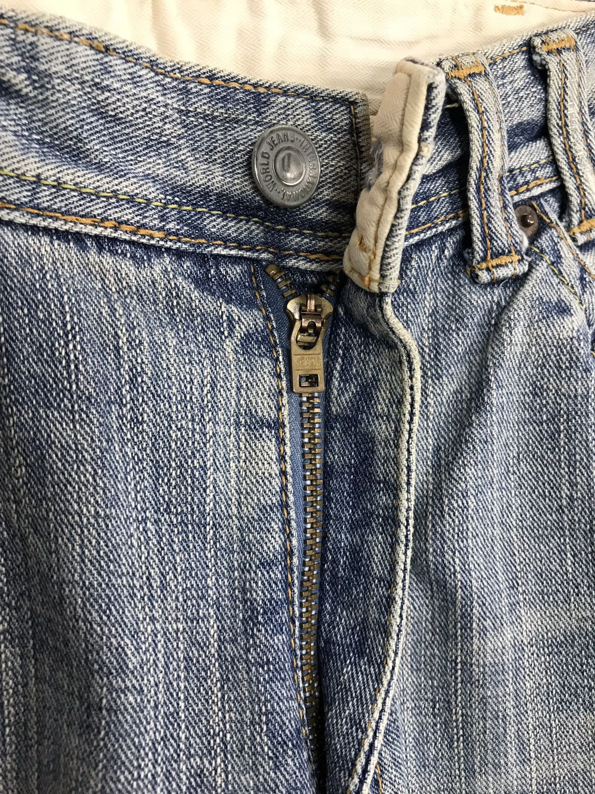Japanese Brand Vintage Denim Craft Distressed Denim Jeans Size US 32 / EU 48 - 9 Thumbnail