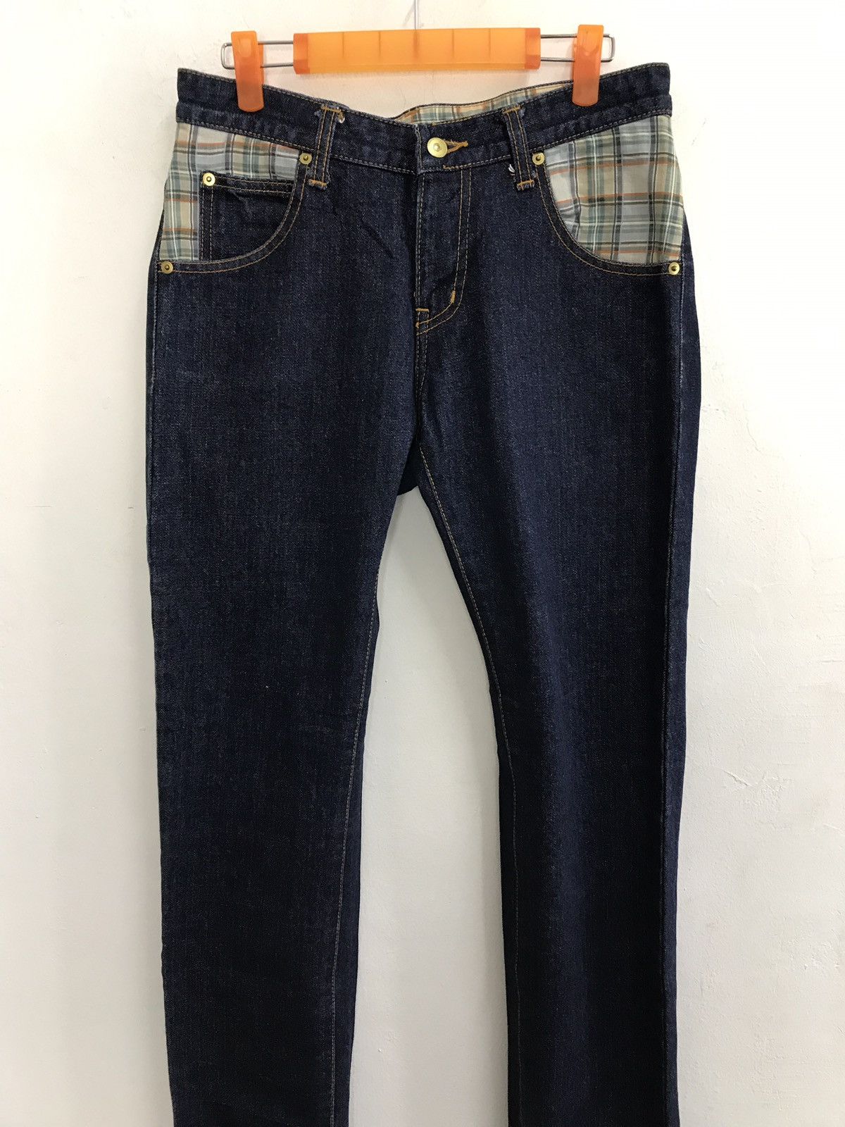 Japanese Brand Vintage Bruce Pee ill Factory Denim Jeans monogram design Size US 30 / EU 46 - 3 Thumbnail