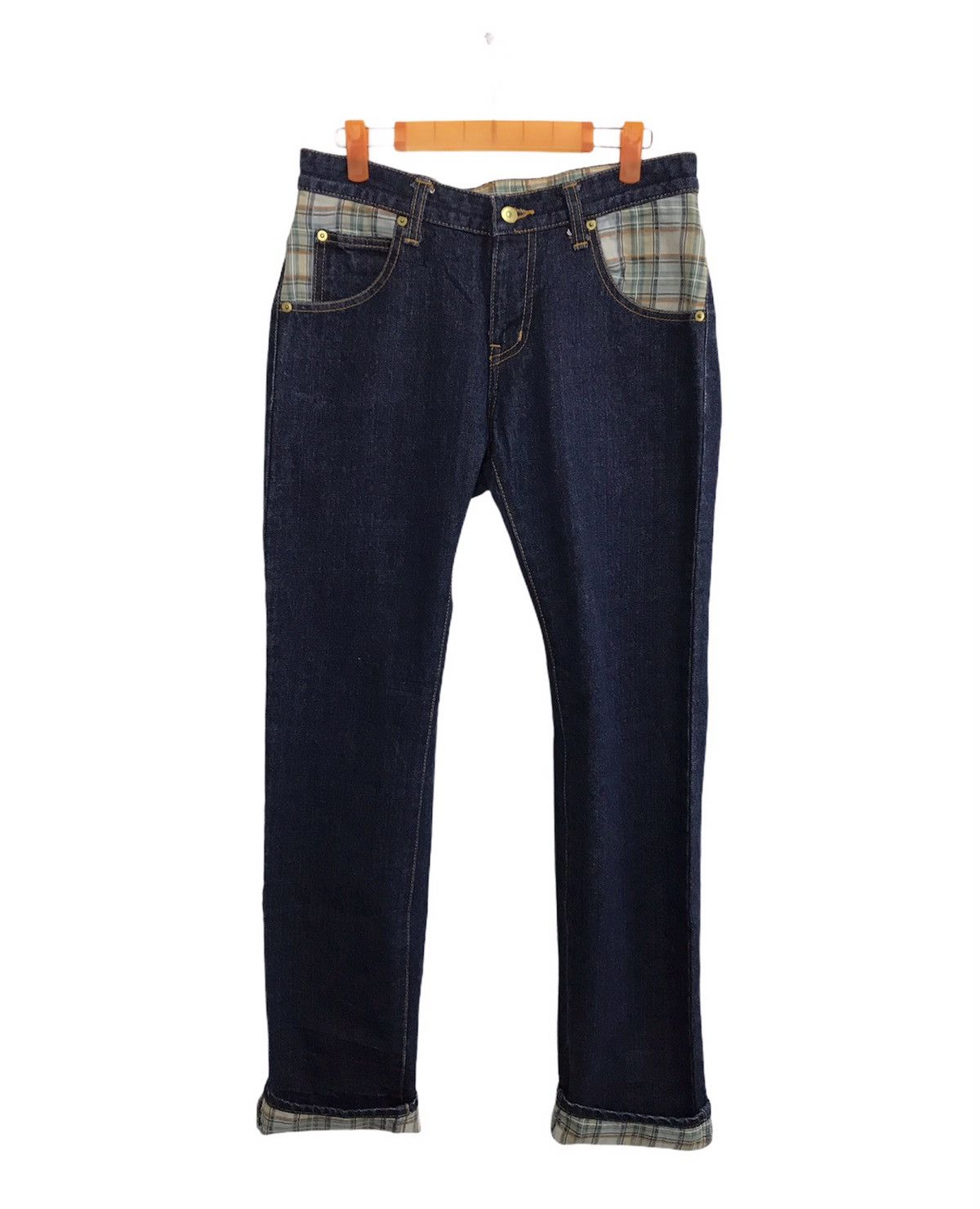Japanese Brand Vintage Bruce Pee ill Factory Denim Jeans monogram design Size US 30 / EU 46 - 1 Thumbnail