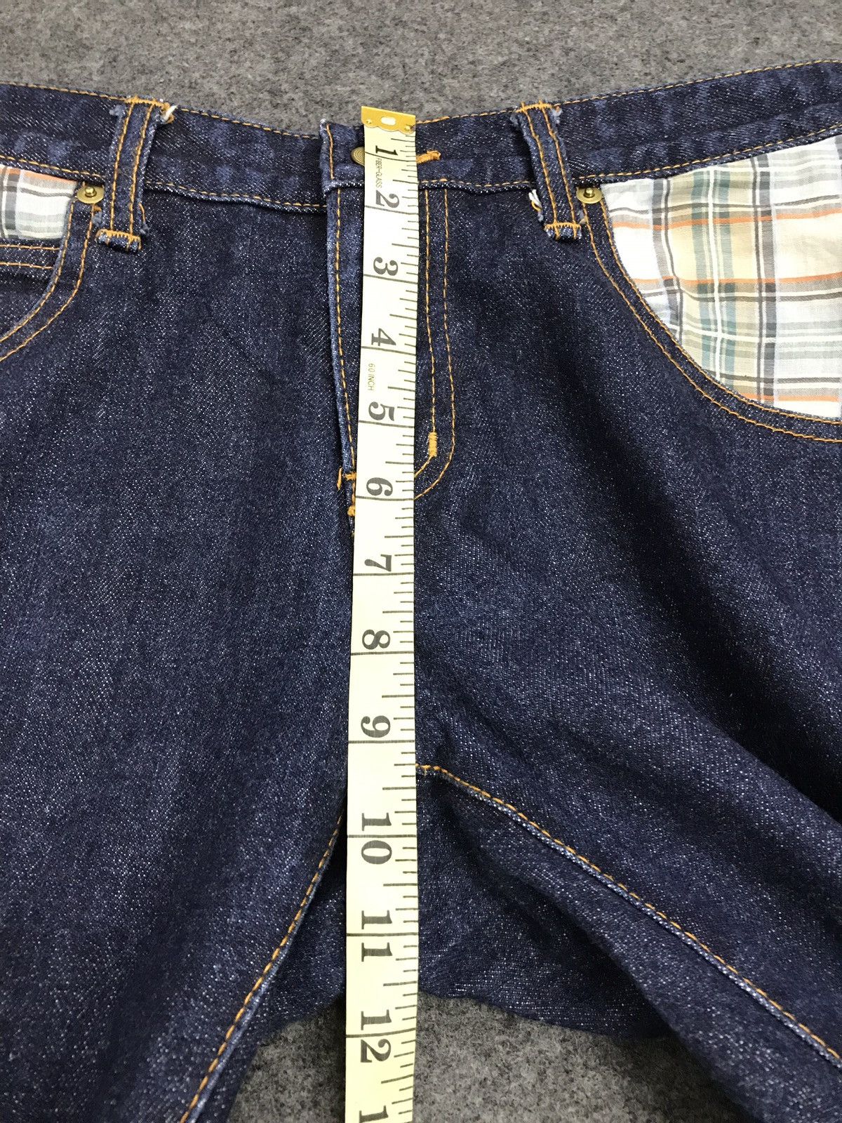 Japanese Brand Vintage Bruce Pee ill Factory Denim Jeans monogram design Size US 30 / EU 46 - 13 Thumbnail