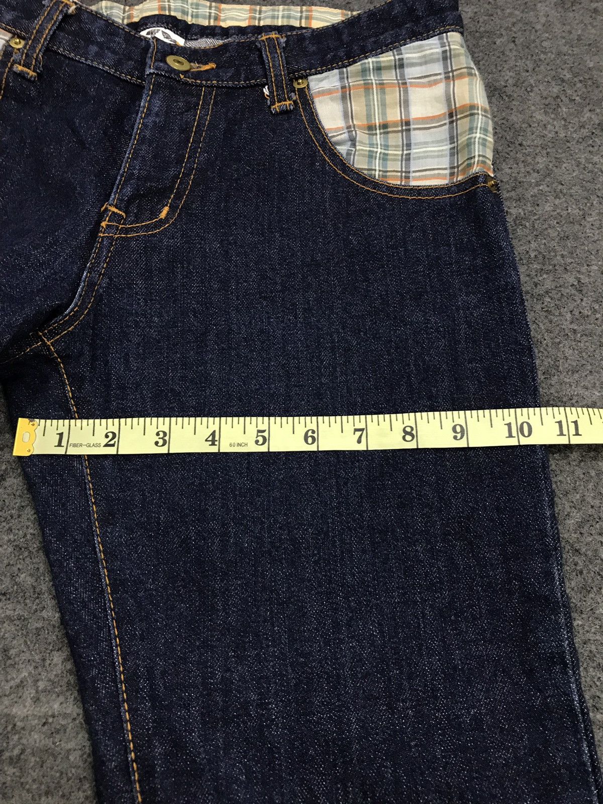 Japanese Brand Vintage Bruce Pee ill Factory Denim Jeans monogram design Size US 30 / EU 46 - 14 Thumbnail