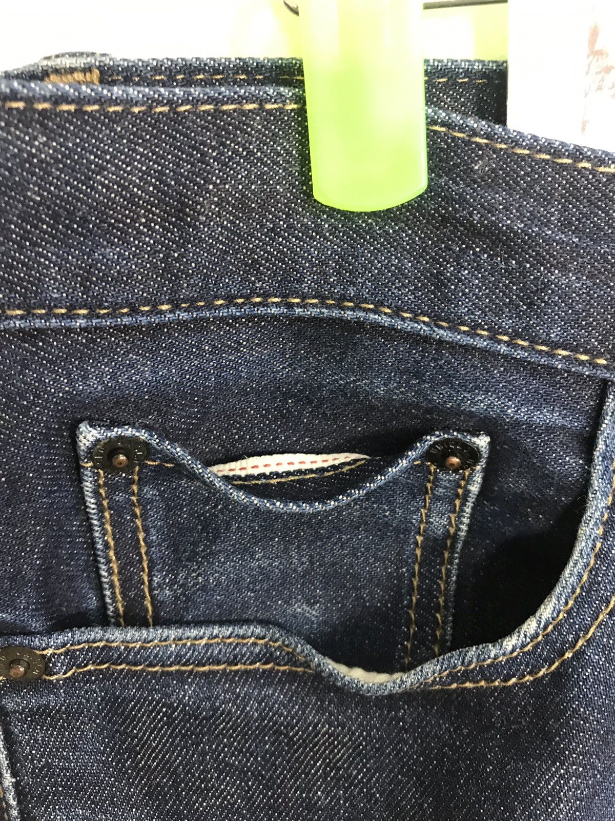 Japanese Brand × Uniqlo Vintage Uniqlo Slim Fit Selvedge Denim Jeans Style Size US 34 / EU 50 - 7 Thumbnail