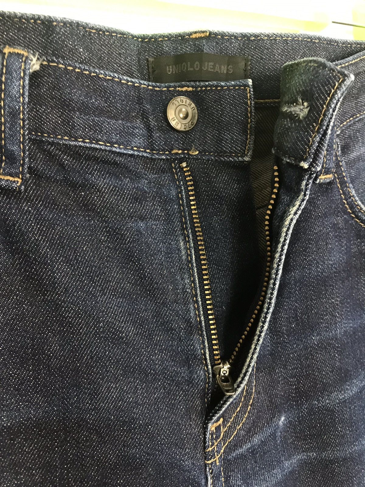 Japanese Brand × Uniqlo Vintage Uniqlo Slim Fit Selvedge Denim Jeans Style Size US 34 / EU 50 - 8 Thumbnail