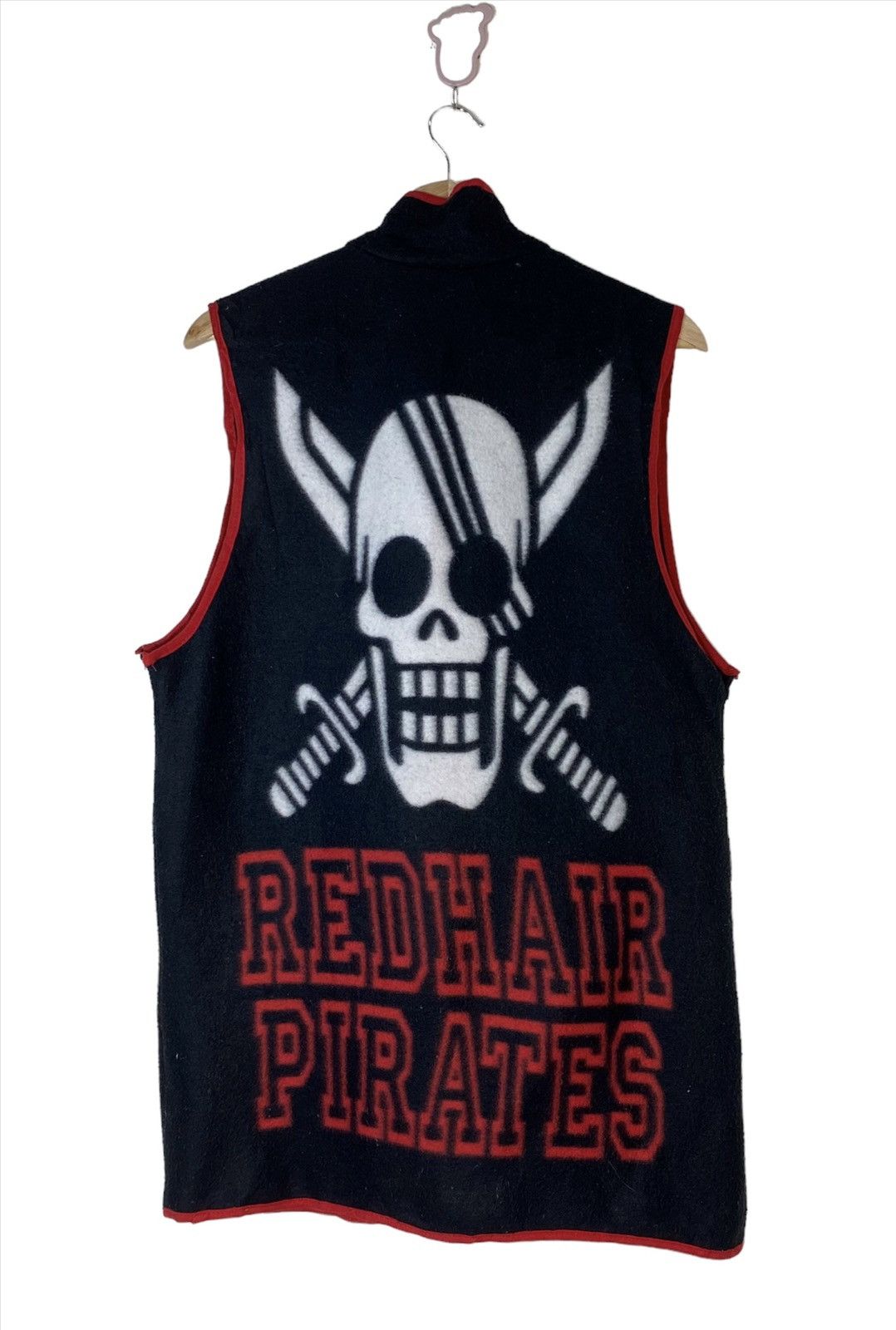 One Piece Vintage ONE PIECE Red Hair PIRATES fleece Sleeveless Size US L / EU 52-54 / 3 - 1 Thumbnail