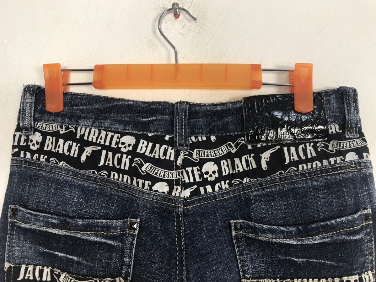 Blackjack Vintage Black Jack Printed Skull Pocket Jeans Design Size US 30 / EU 46 - 13 Thumbnail