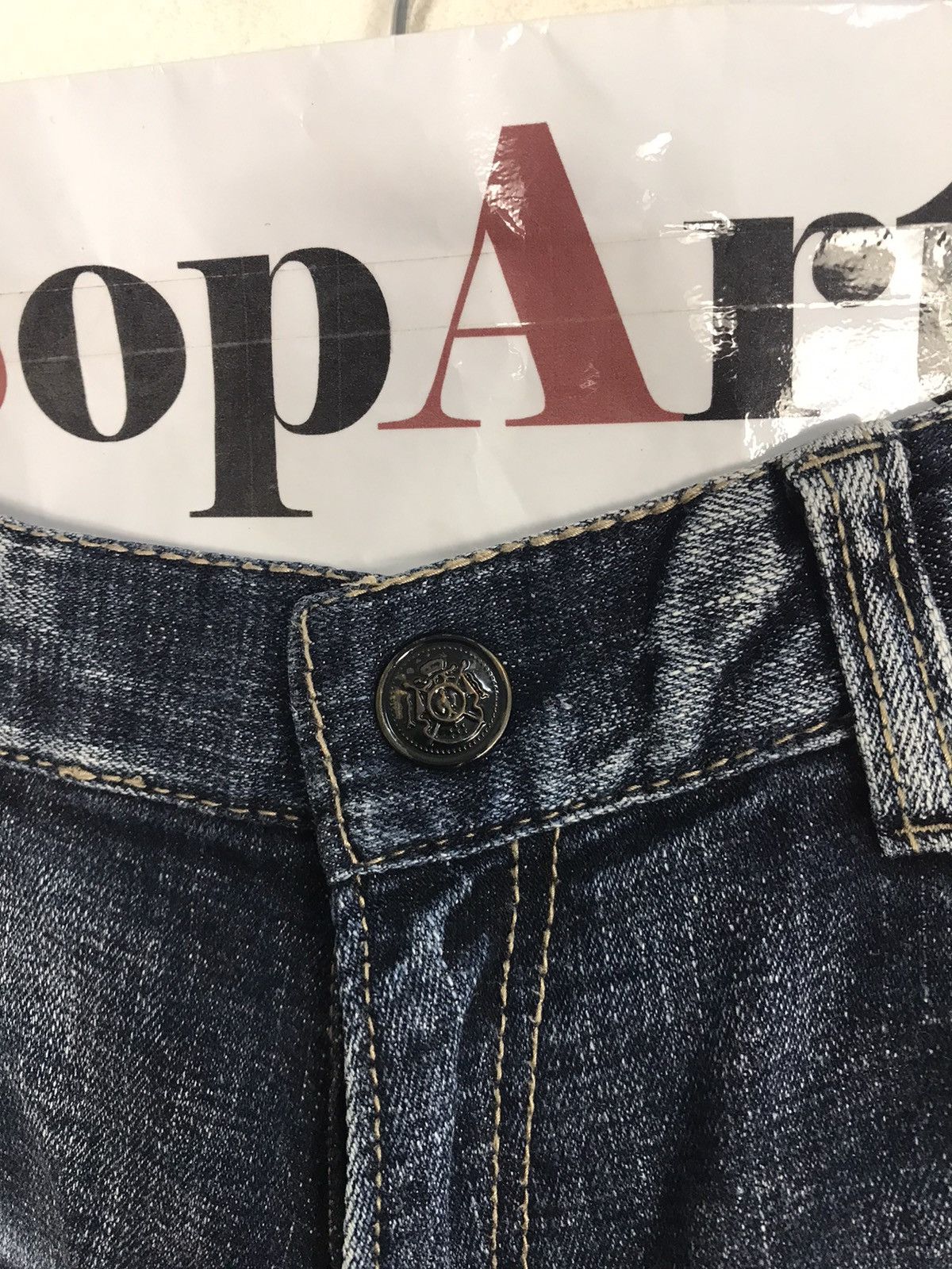 Blackjack Vintage Black Jack Printed Skull Pocket Jeans Design Size US 30 / EU 46 - 7 Thumbnail