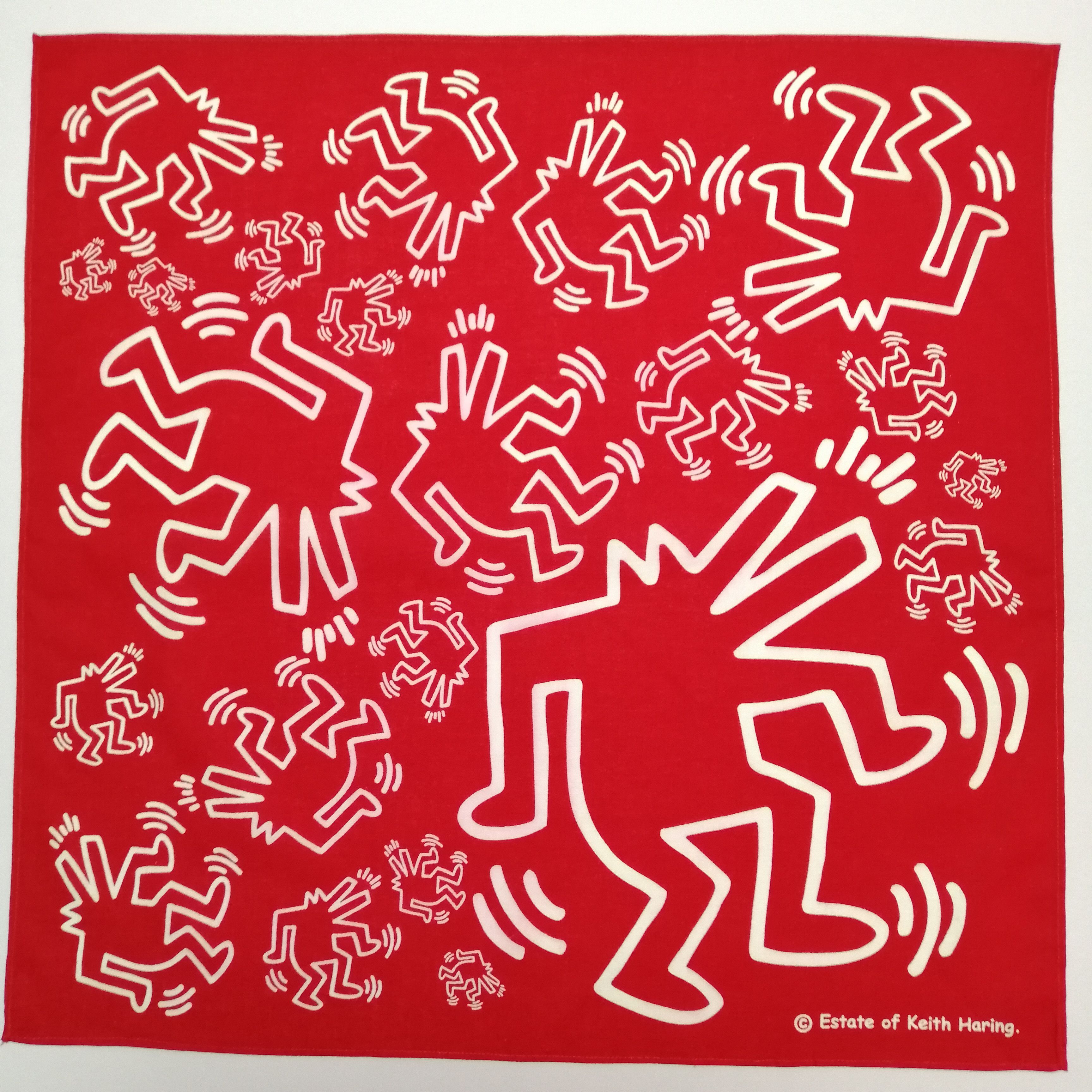 Keith Haring Keith Haring Handkerchief/Neckerchief/Bandana-KD1168 Size ONE SIZE - 1 Thumbnail