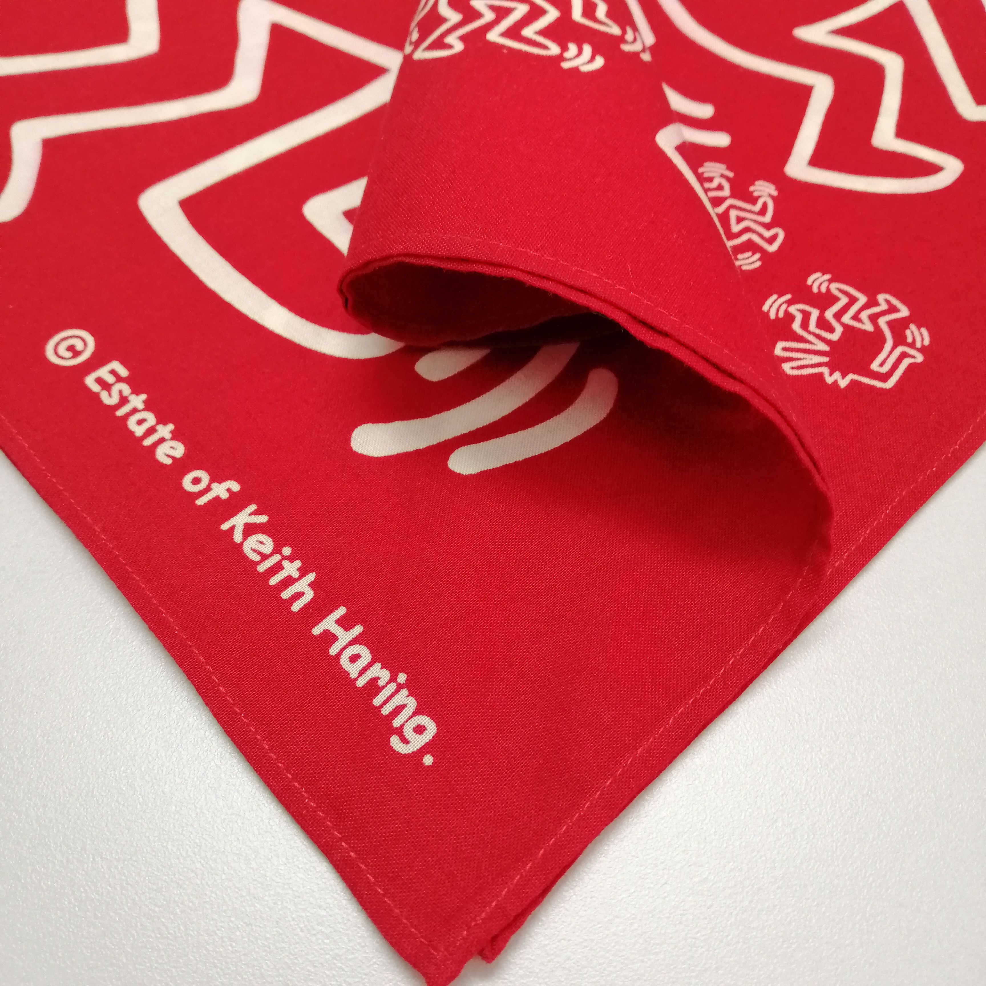 Keith Haring Keith Haring Handkerchief/Neckerchief/Bandana-KD1168 Size ONE SIZE - 2 Thumbnail