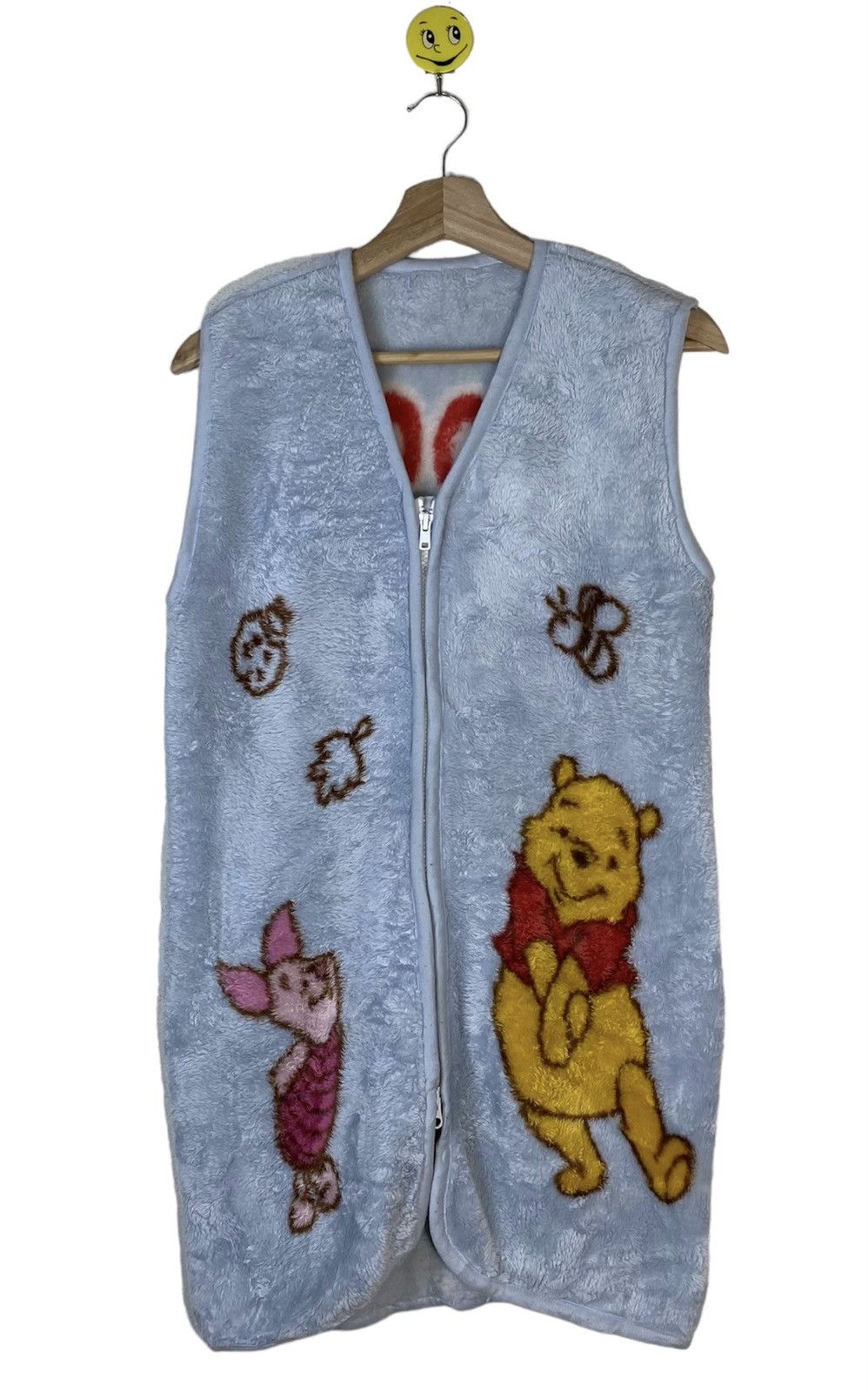 Cartoon Network × Disney POOH x PIGLET fleece Sweater Vest Jacket Zipper Up Size US M / EU 48-50 / 2 - 3 Thumbnail