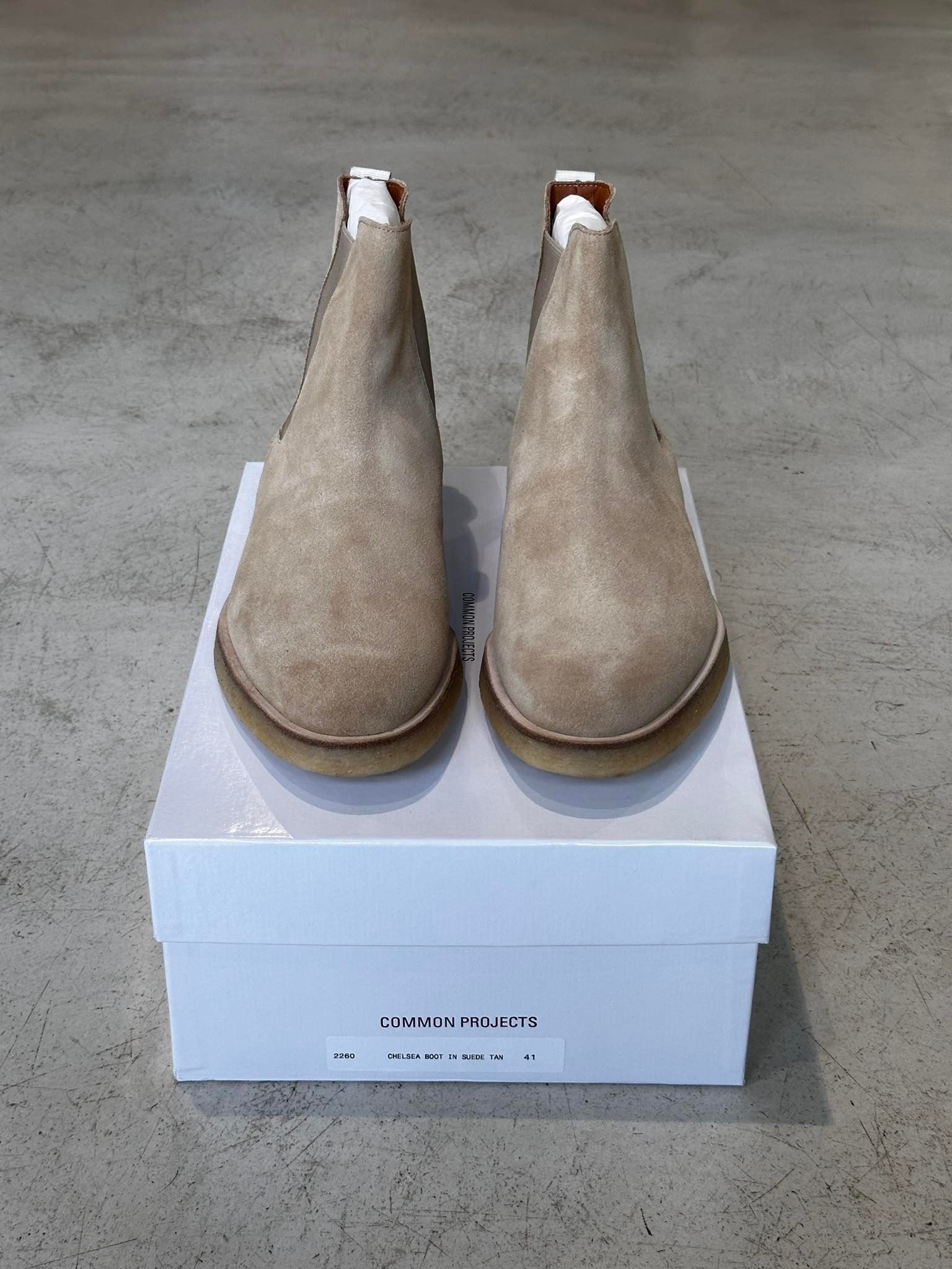 Common Projects COMMON PROJECTS Chlesa Boot Suede Tan 2260 1302 Size US 8 / EU 41 - 6 Thumbnail