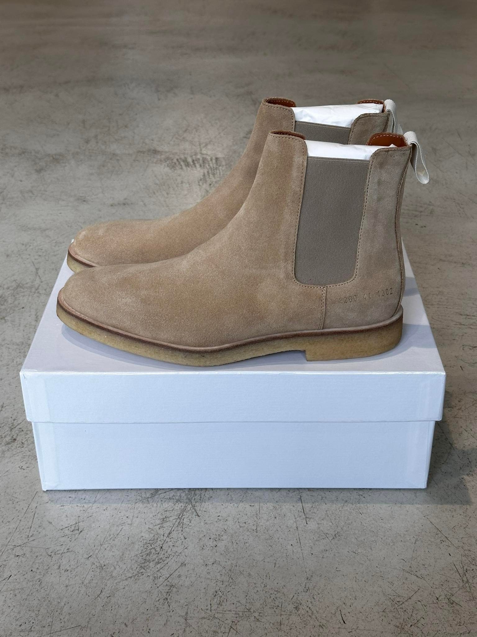 Common Projects COMMON PROJECTS Chlesa Boot Suede Tan 2260 1302 Size US 8 / EU 41 - 4 Thumbnail