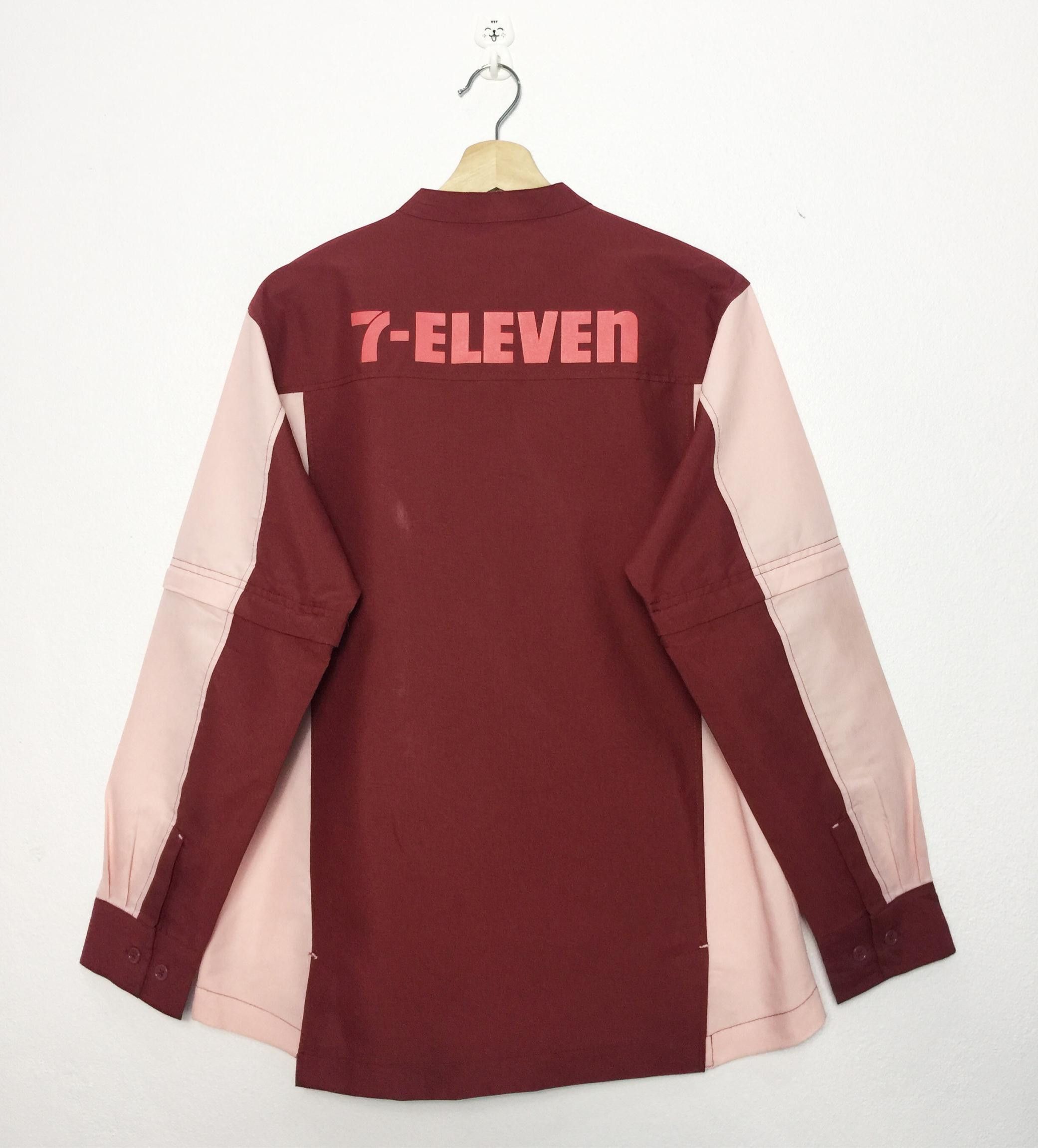 Vintage Rare Vintage 7 Eleven 7-11 Zipper Uniform Shirt Size US M / EU 48-50 / 2 - 6 Thumbnail