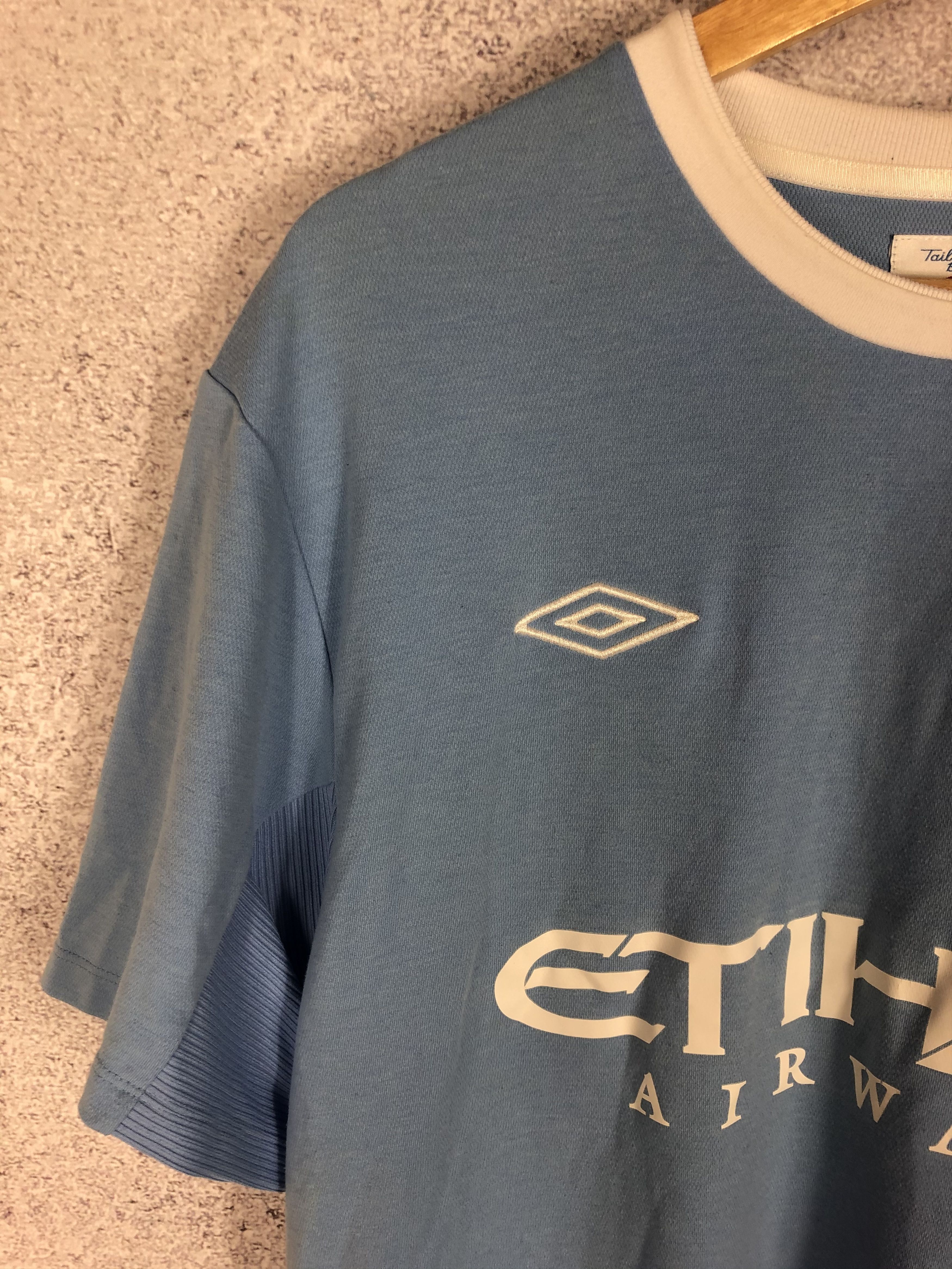 Manchester City Vintage Home Umbro Soccer Jersey Shirt