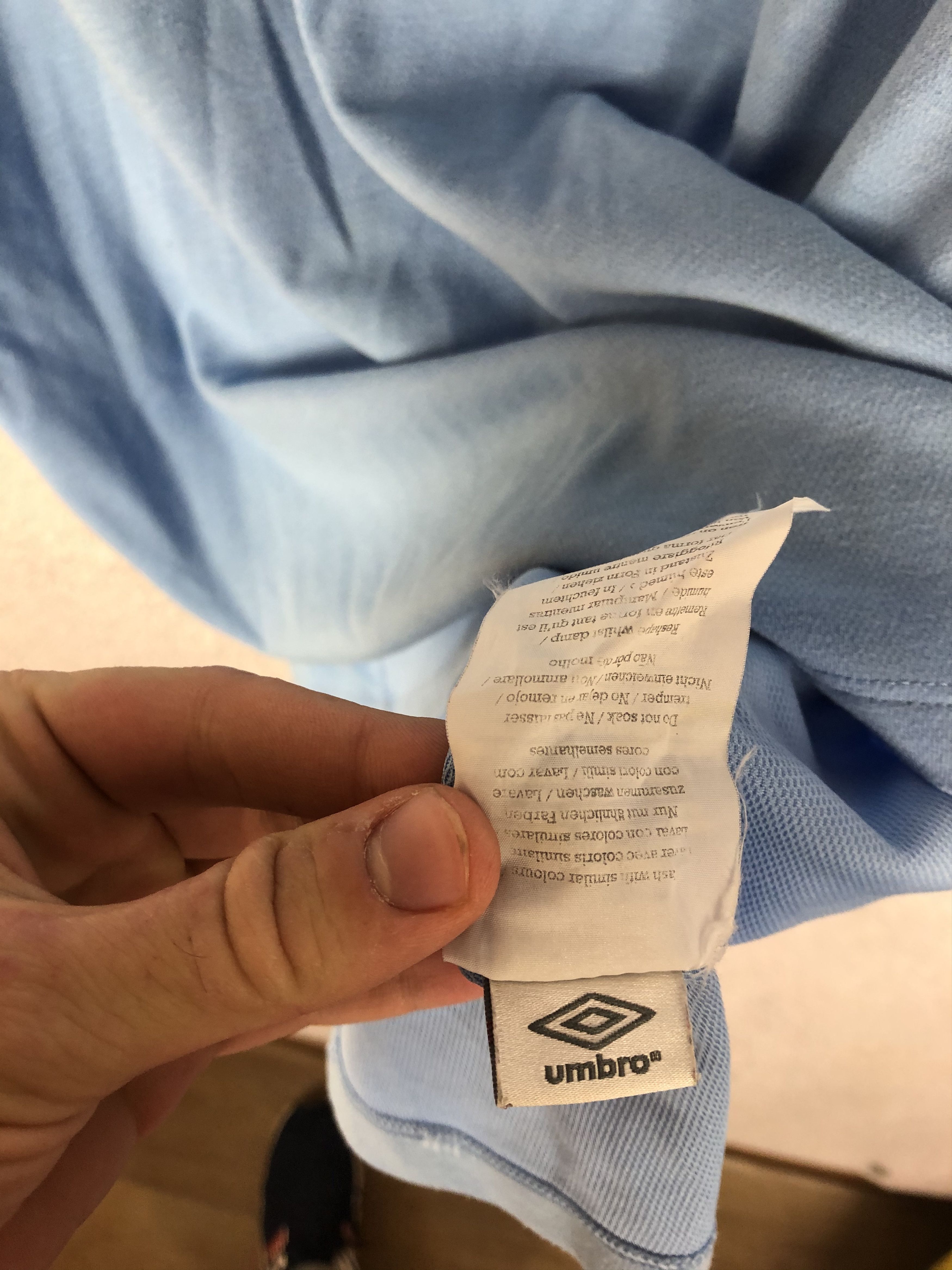 Manchester City Vintage Home Umbro Soccer Jersey Shirt