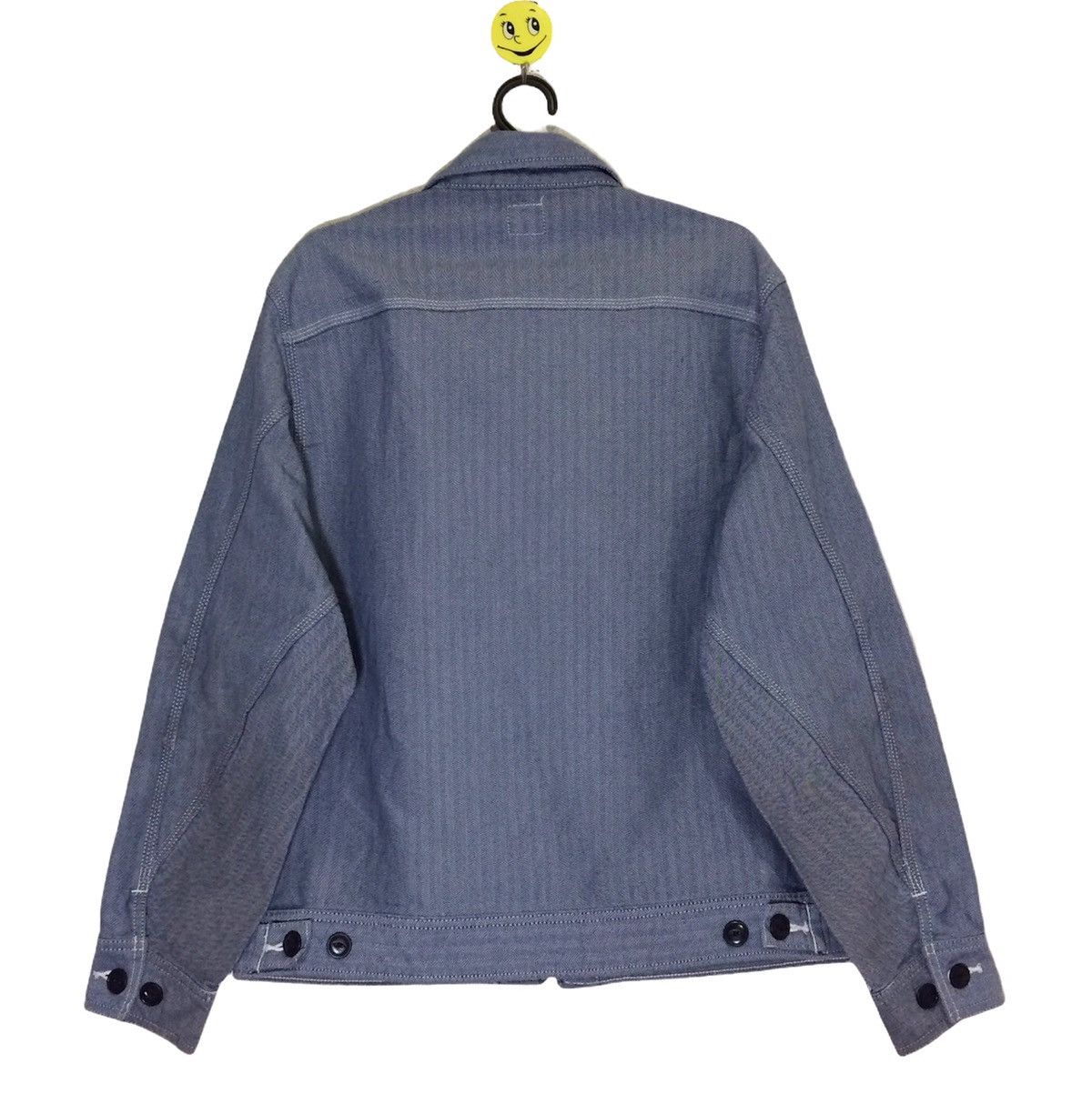 Lee × Vintage Vtg Union Made LEE Sanforized Workwear Chore Zip Striped Size US M / EU 48-50 / 2 - 5 Thumbnail