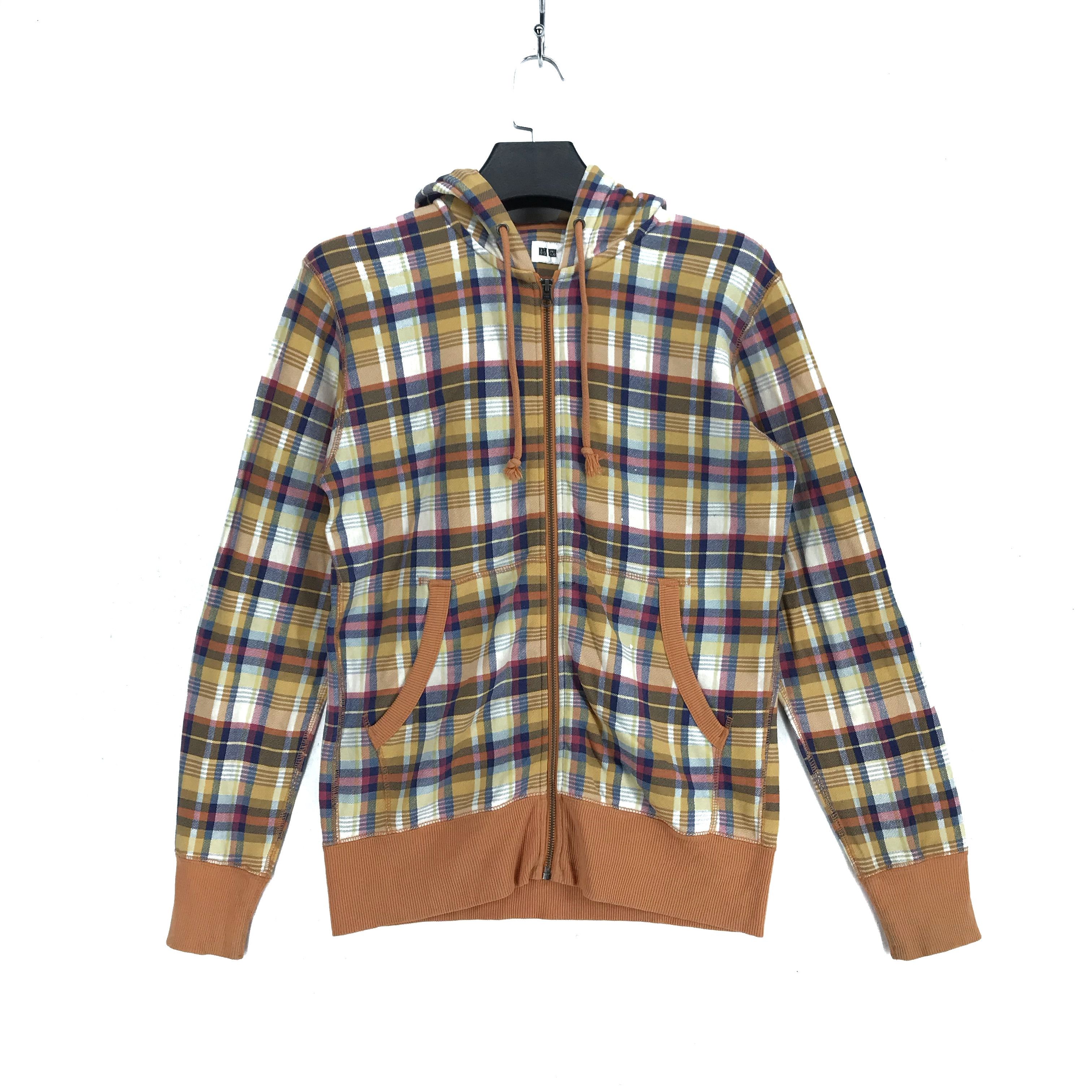 Uniqlo Uniqlo Checked Zip Up Hoodies Sweatshirt #2576-101 Size US S / EU 44-46 / 1 - 1 Thumbnail