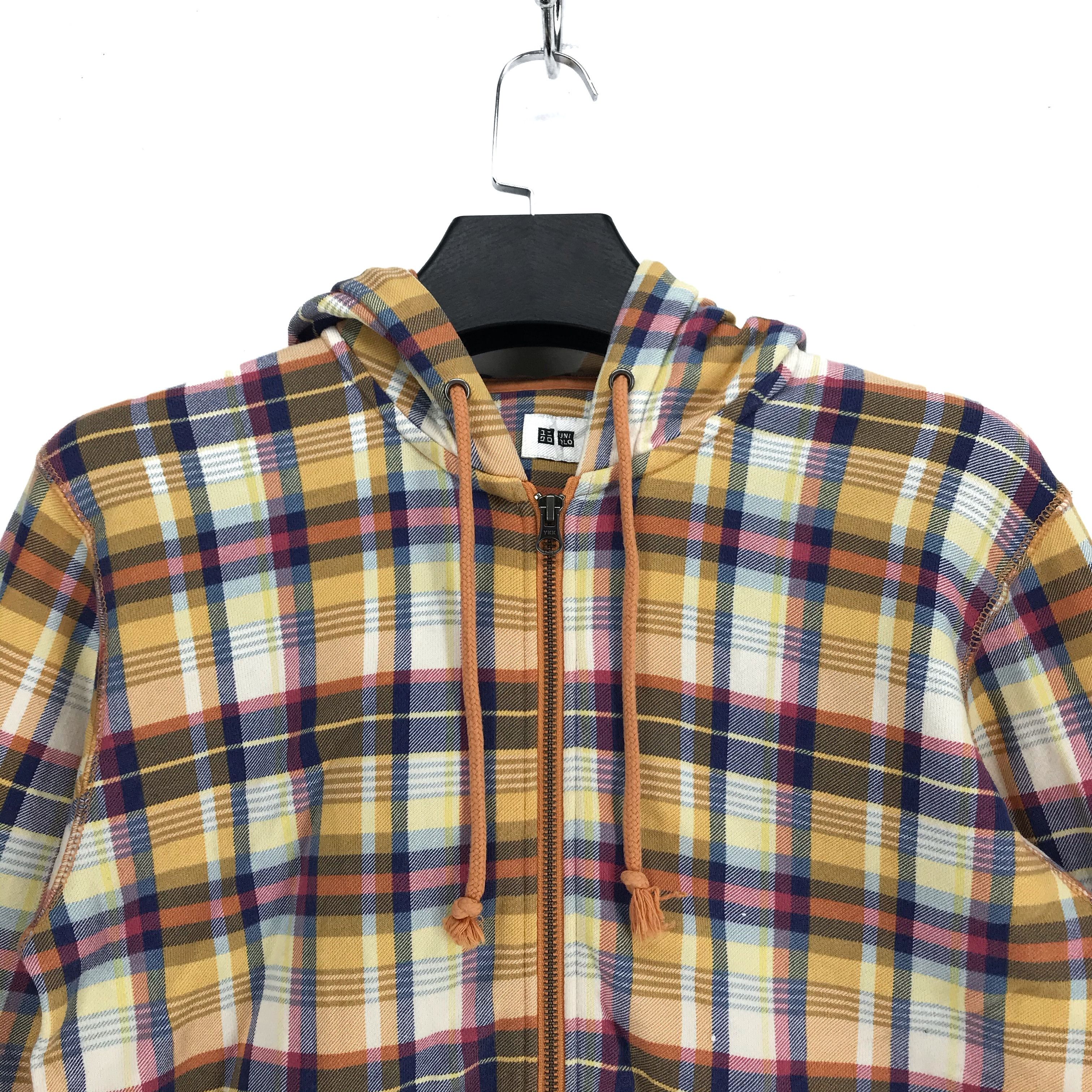 Uniqlo Uniqlo Checked Zip Up Hoodies Sweatshirt #2576-101 Size US S / EU 44-46 / 1 - 2 Thumbnail