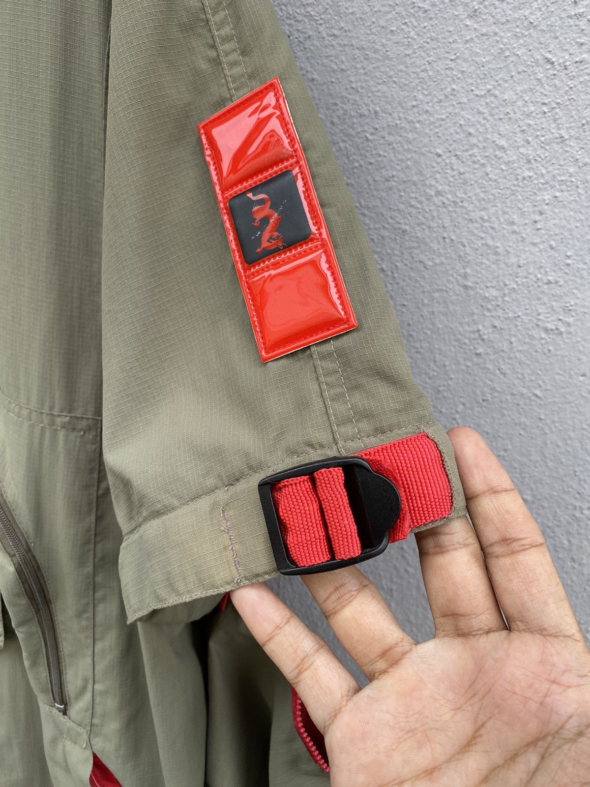 Ringspun Vtg Rare RINGSPUN Utility / Detachable Sleeve 90s Streetwear Size US L / EU 52-54 / 3 - 13 Thumbnail