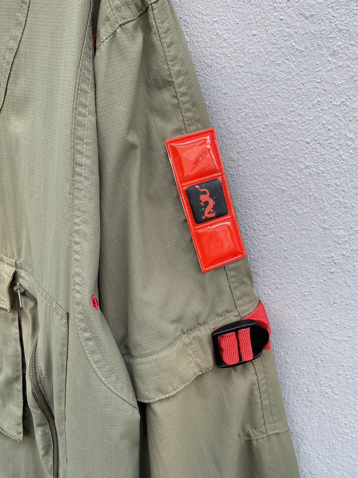 Ringspun Vtg Rare RINGSPUN Utility / Detachable Sleeve 90s Streetwear Size US L / EU 52-54 / 3 - 7 Thumbnail