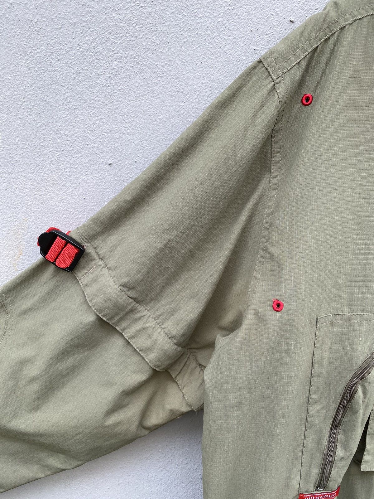 Ringspun Vtg Rare RINGSPUN Utility / Detachable Sleeve 90s Streetwear Size US L / EU 52-54 / 3 - 8 Thumbnail