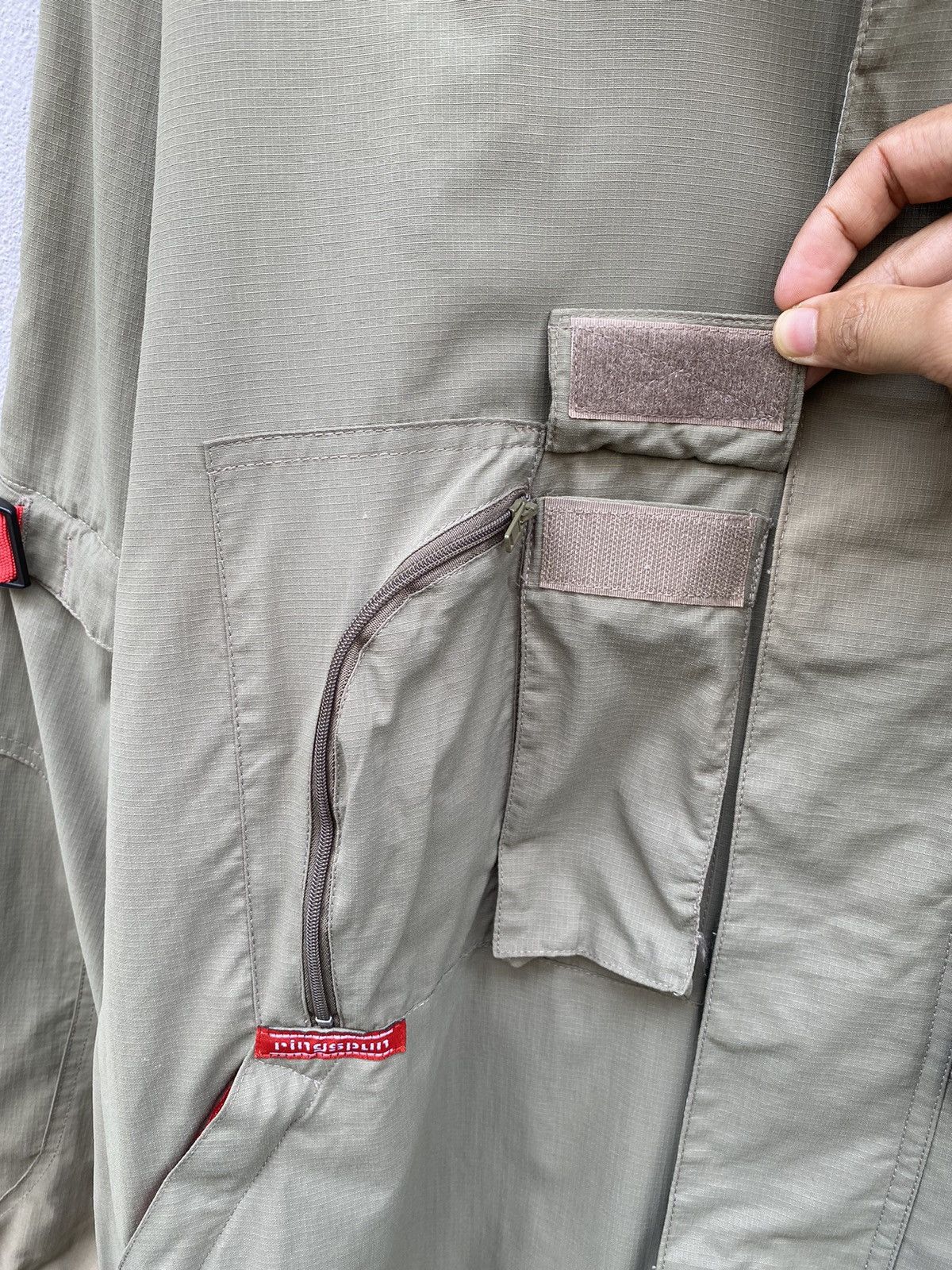 Ringspun Vtg Rare RINGSPUN Utility / Detachable Sleeve 90s Streetwear Size US L / EU 52-54 / 3 - 22 Thumbnail