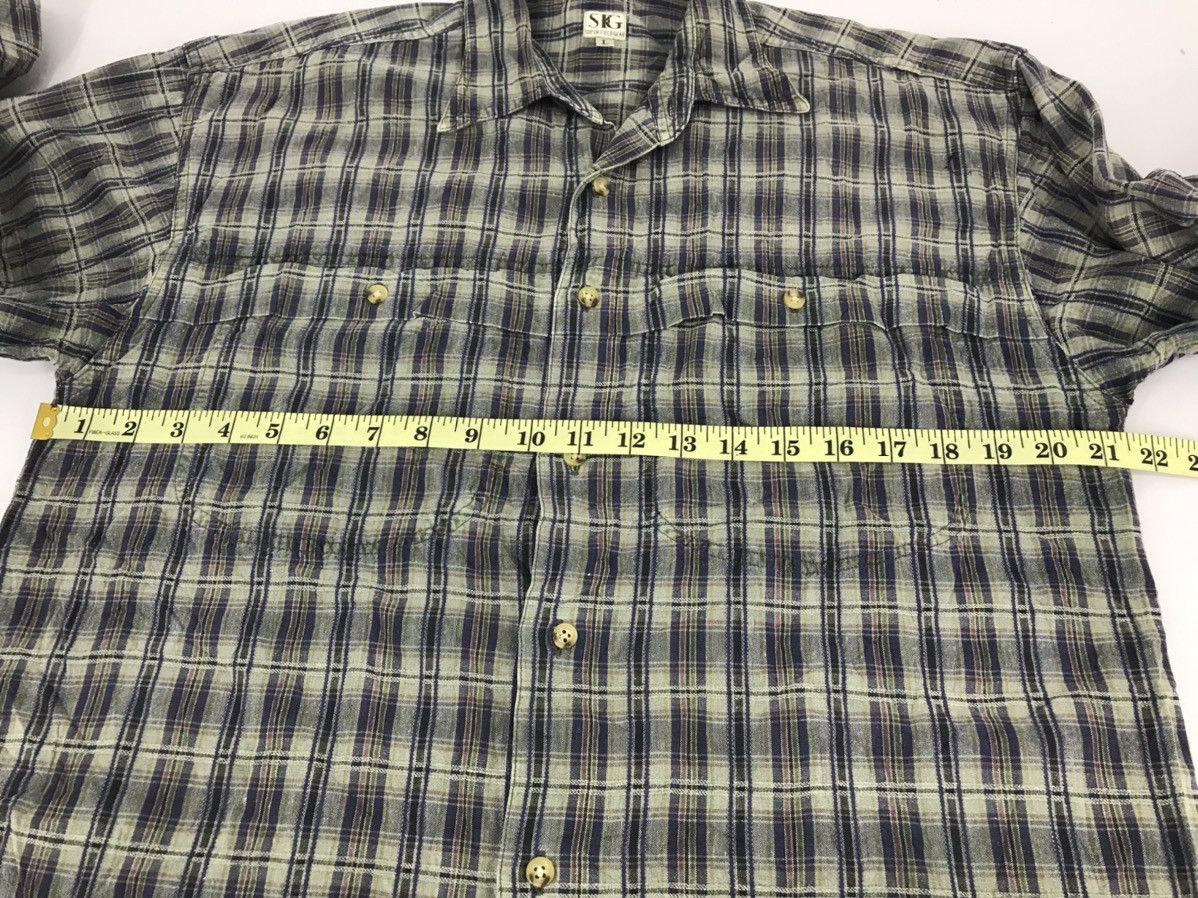 Vintage Vintage SFG Western Wear Shadow Plaid Checked Streetwear Size US L / EU 52-54 / 3 - 5 Thumbnail