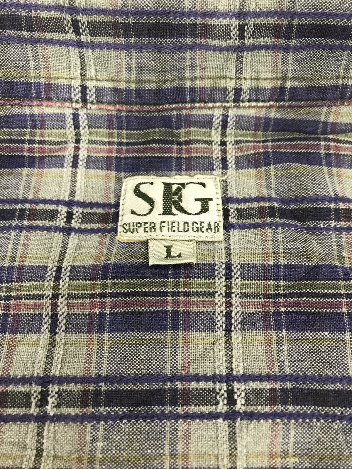 Vintage Vintage SFG Western Wear Shadow Plaid Checked Streetwear Size US L / EU 52-54 / 3 - 3 Thumbnail
