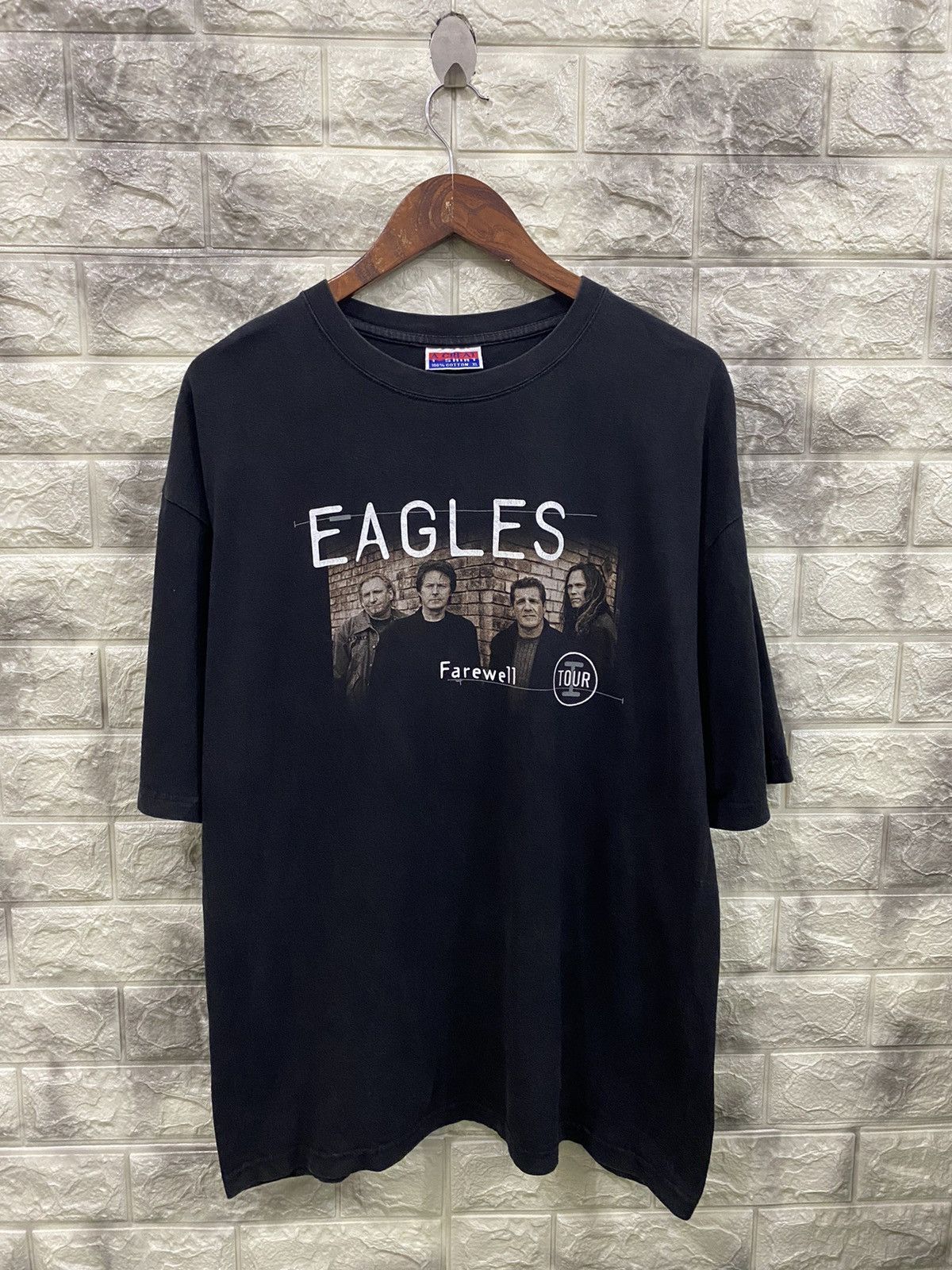 image of The Eagles x Tour Tee Vintage Eagles-Farewell Tour 1 in Black, Men's (Size XL)