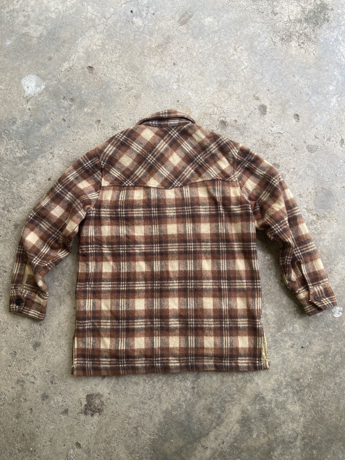 Flannel Vintage Beaver’s Button Up Checkered Wool Flannel Size US L / EU 52-54 / 3 - 2 Thumbnail
