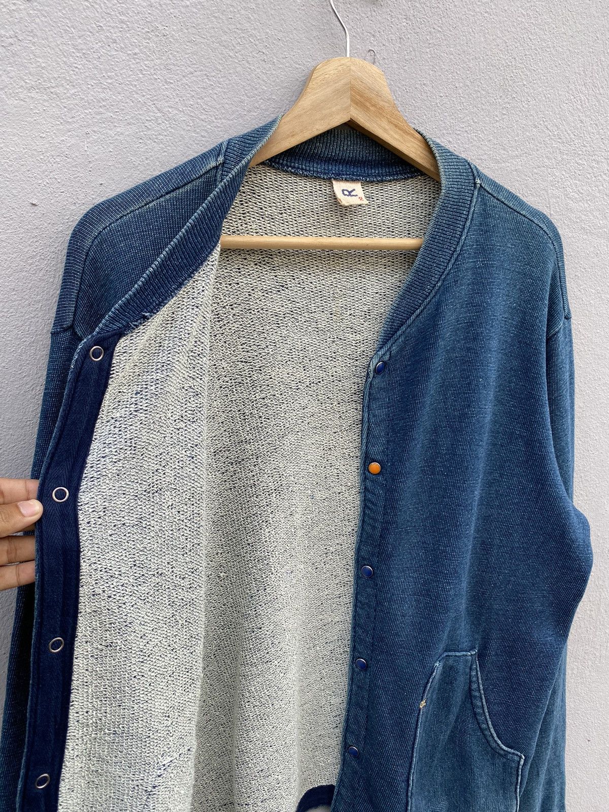 45rpm RARE💥Vintage R by 45rpm Indigo Dyed Cardigan “Japan Style” Size US M / EU 48-50 / 2 - 4 Thumbnail