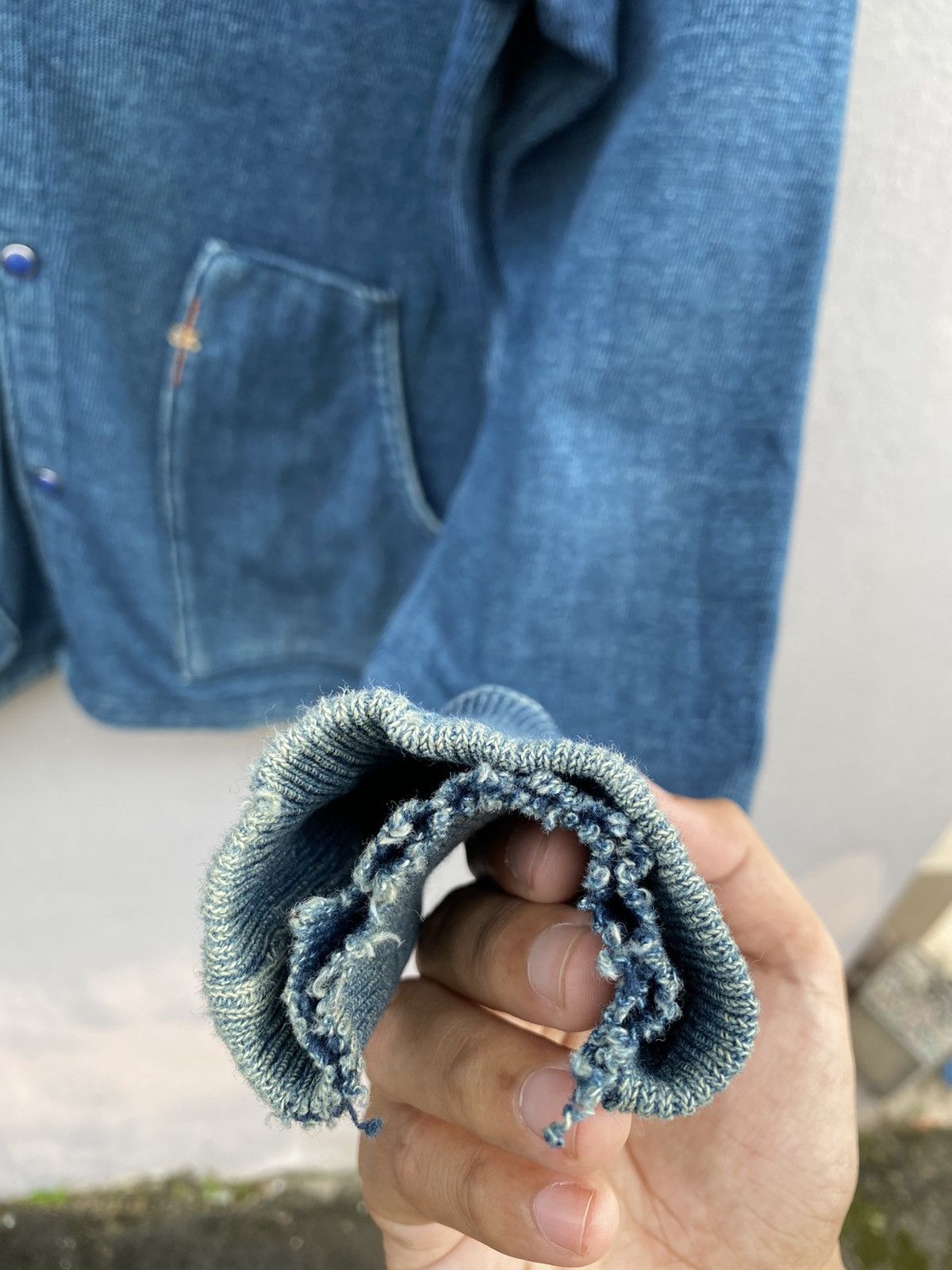 45rpm RARE💥Vintage R by 45rpm Indigo Dyed Cardigan “Japan Style” Size US M / EU 48-50 / 2 - 13 Thumbnail