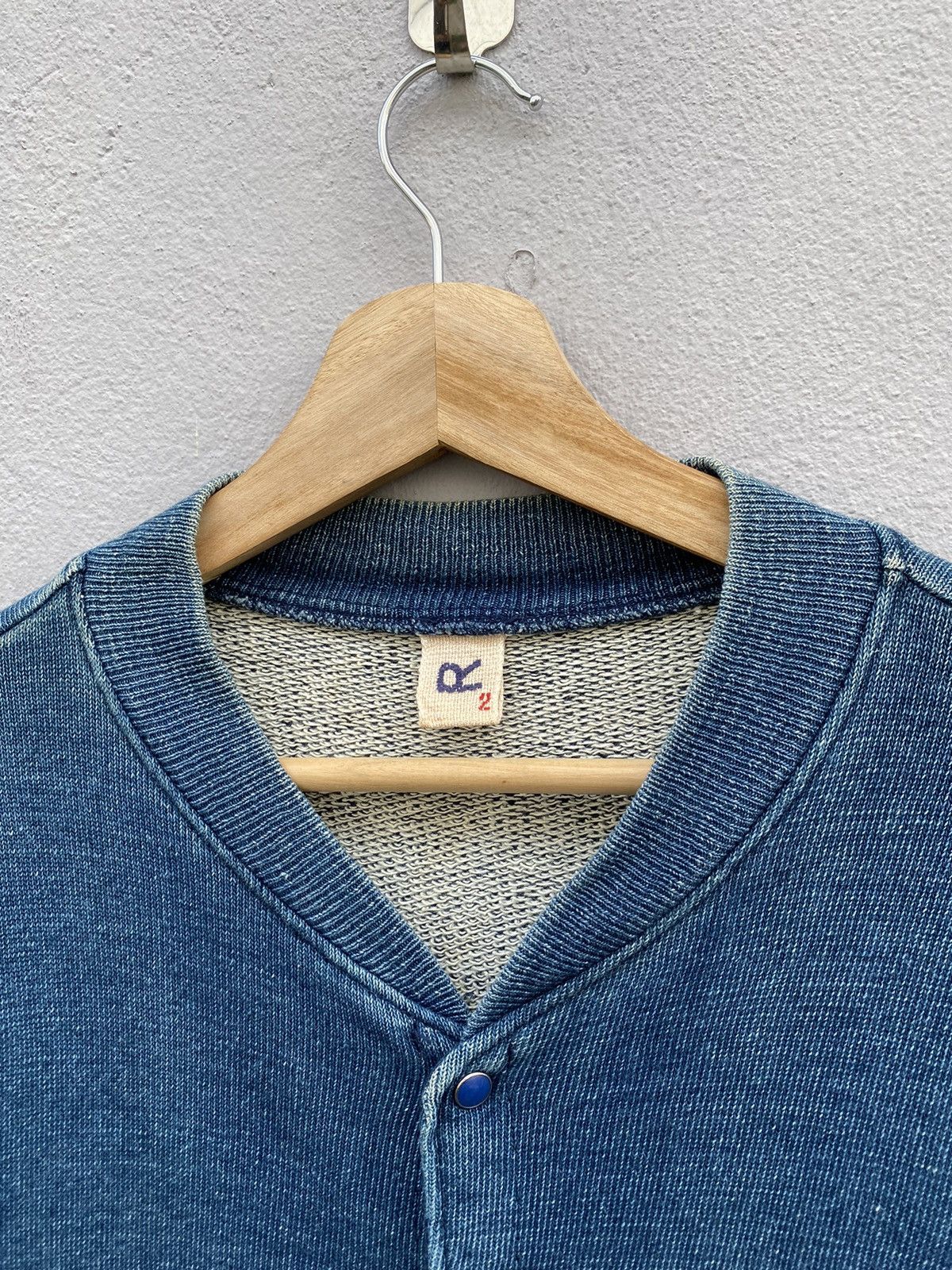45rpm RARE💥Vintage R by 45rpm Indigo Dyed Cardigan “Japan Style” Size US M / EU 48-50 / 2 - 5 Thumbnail
