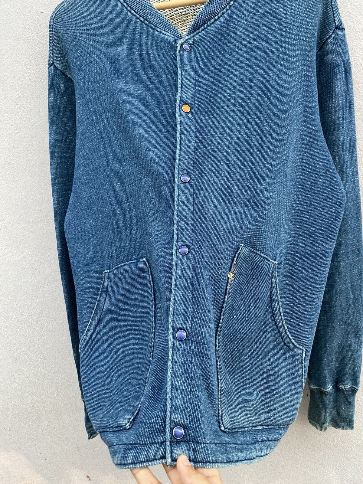 45rpm RARE💥Vintage R by 45rpm Indigo Dyed Cardigan “Japan Style” Size US M / EU 48-50 / 2 - 9 Thumbnail