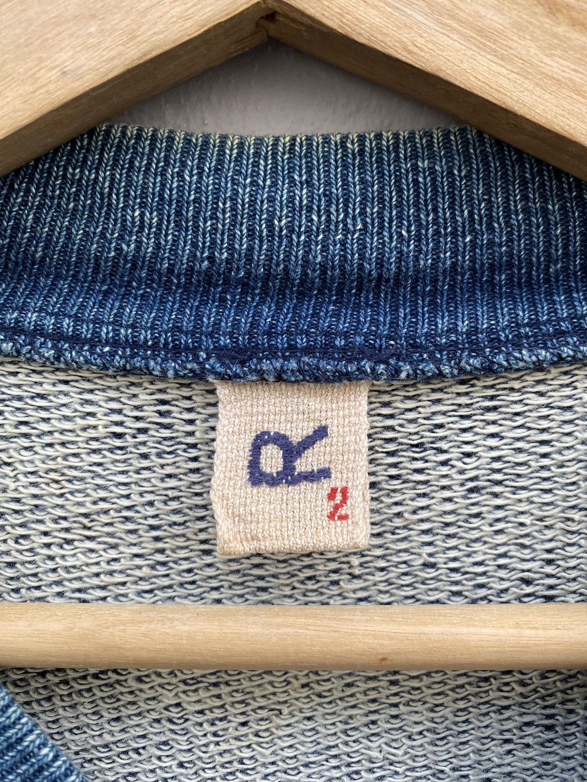 45rpm RARE💥Vintage R by 45rpm Indigo Dyed Cardigan “Japan Style” Size US M / EU 48-50 / 2 - 6 Thumbnail