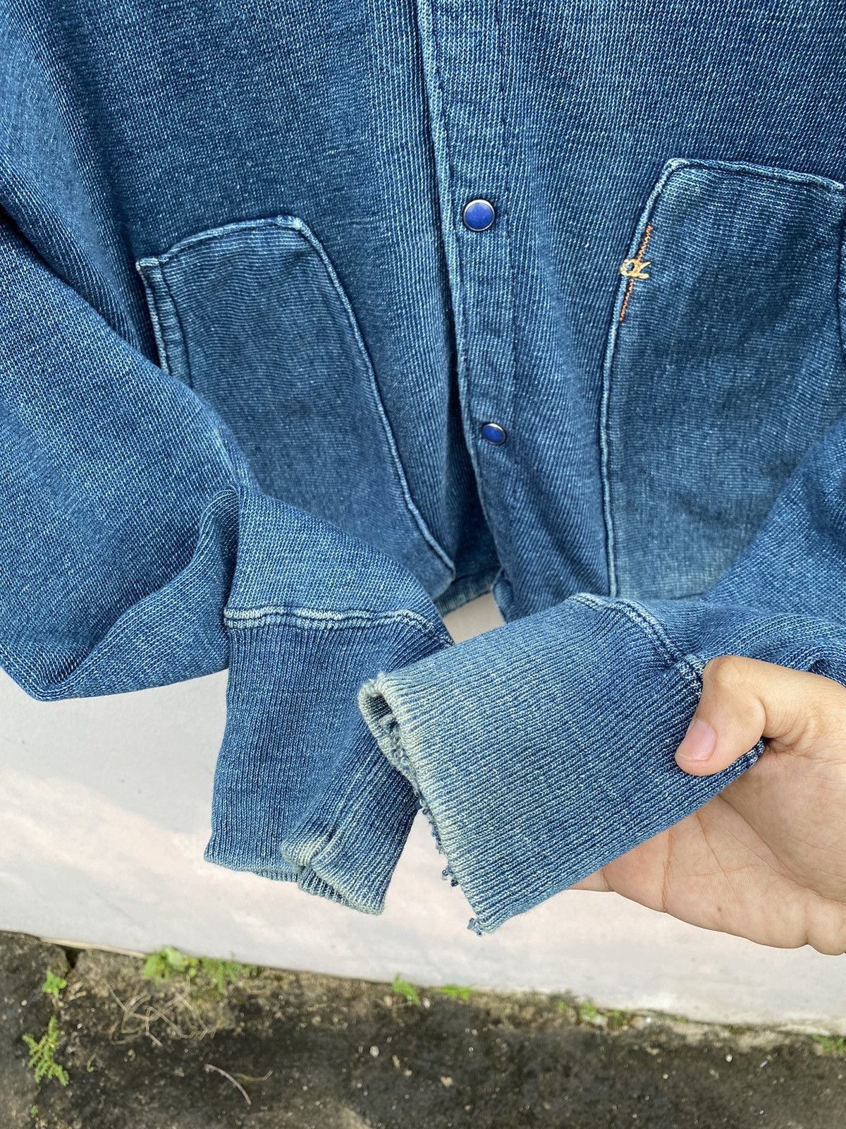 45rpm RARE💥Vintage R by 45rpm Indigo Dyed Cardigan “Japan Style” Size US M / EU 48-50 / 2 - 12 Thumbnail