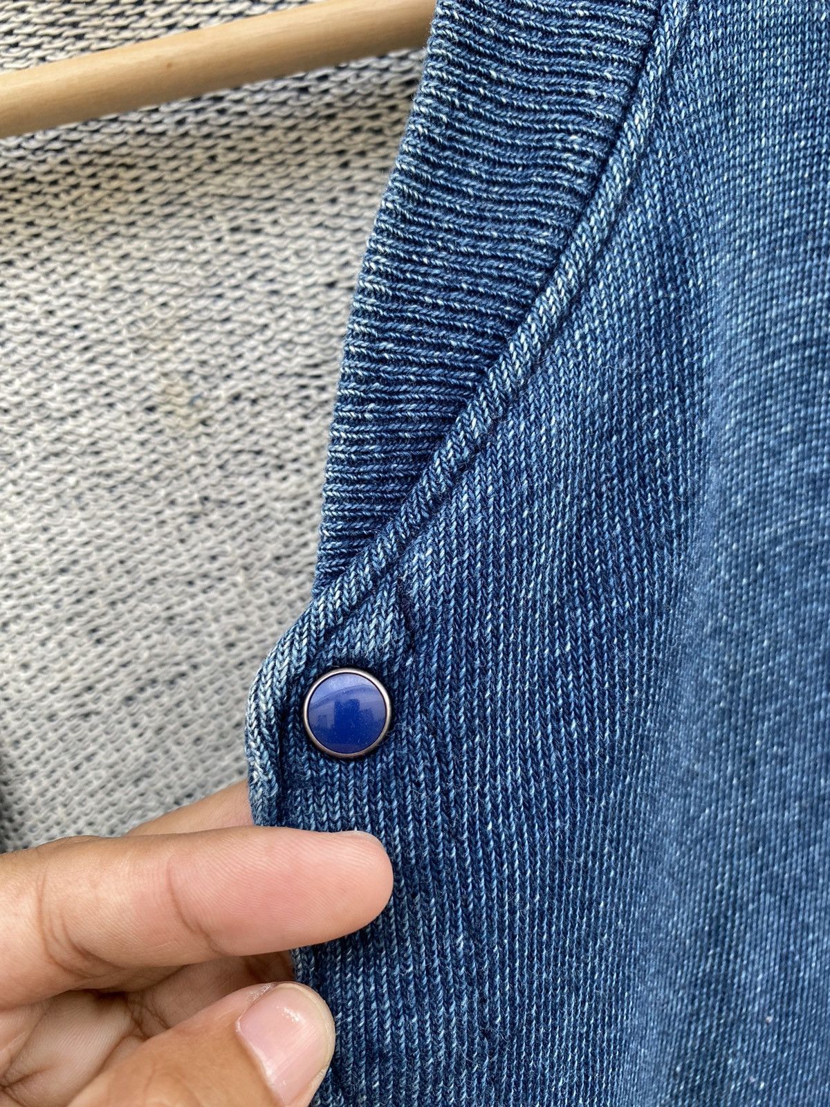 45rpm RARE💥Vintage R by 45rpm Indigo Dyed Cardigan “Japan Style” Size US M / EU 48-50 / 2 - 17 Thumbnail