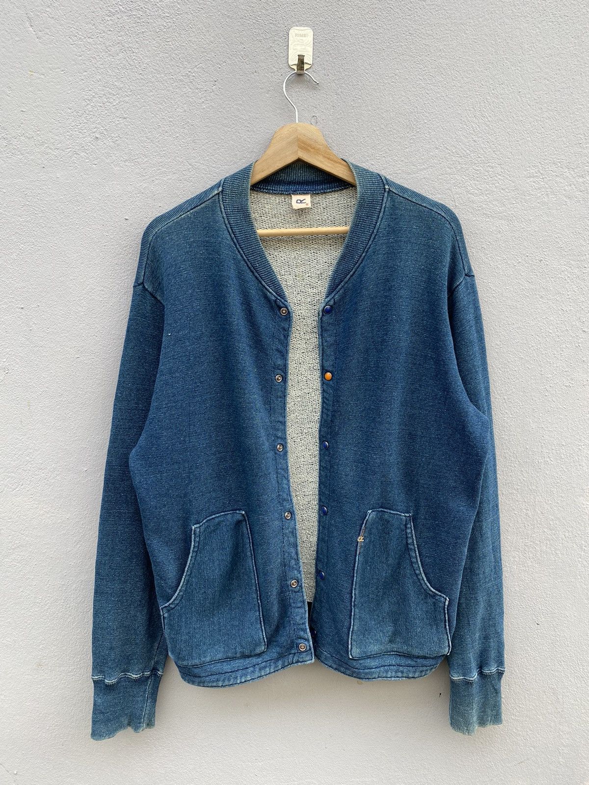 45rpm RARE💥Vintage R by 45rpm Indigo Dyed Cardigan “Japan Style” Size US M / EU 48-50 / 2 - 3 Thumbnail