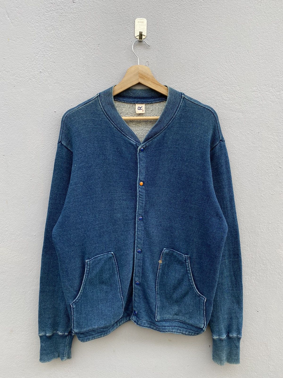 45rpm RARE💥Vintage R by 45rpm Indigo Dyed Cardigan “Japan Style” Size US M / EU 48-50 / 2 - 2 Thumbnail