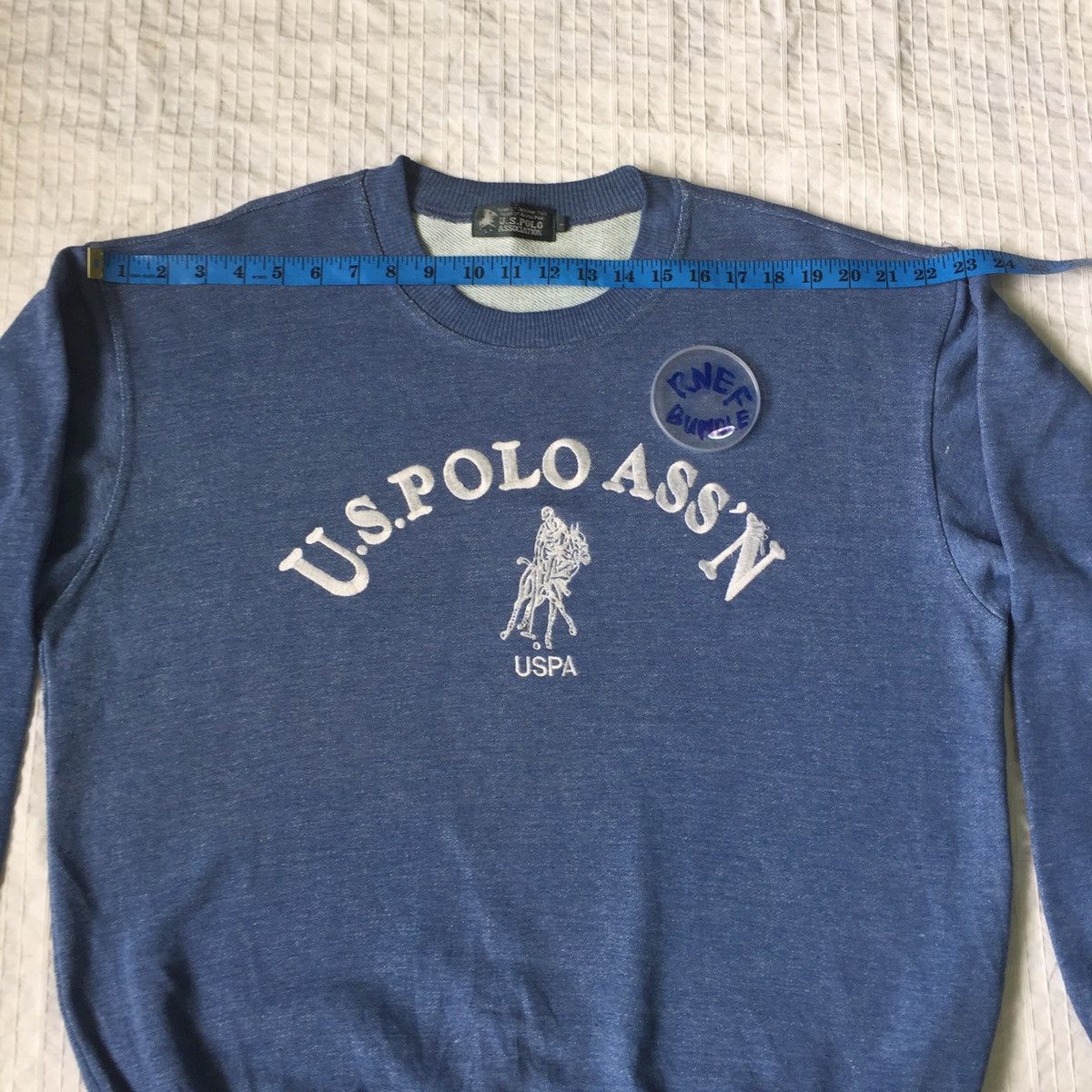 U.S. Polo Assn. U.S. Polo Sweatshirt Big Logo embroidered, Vintage Size US L / EU 52-54 / 3 - 10 Thumbnail