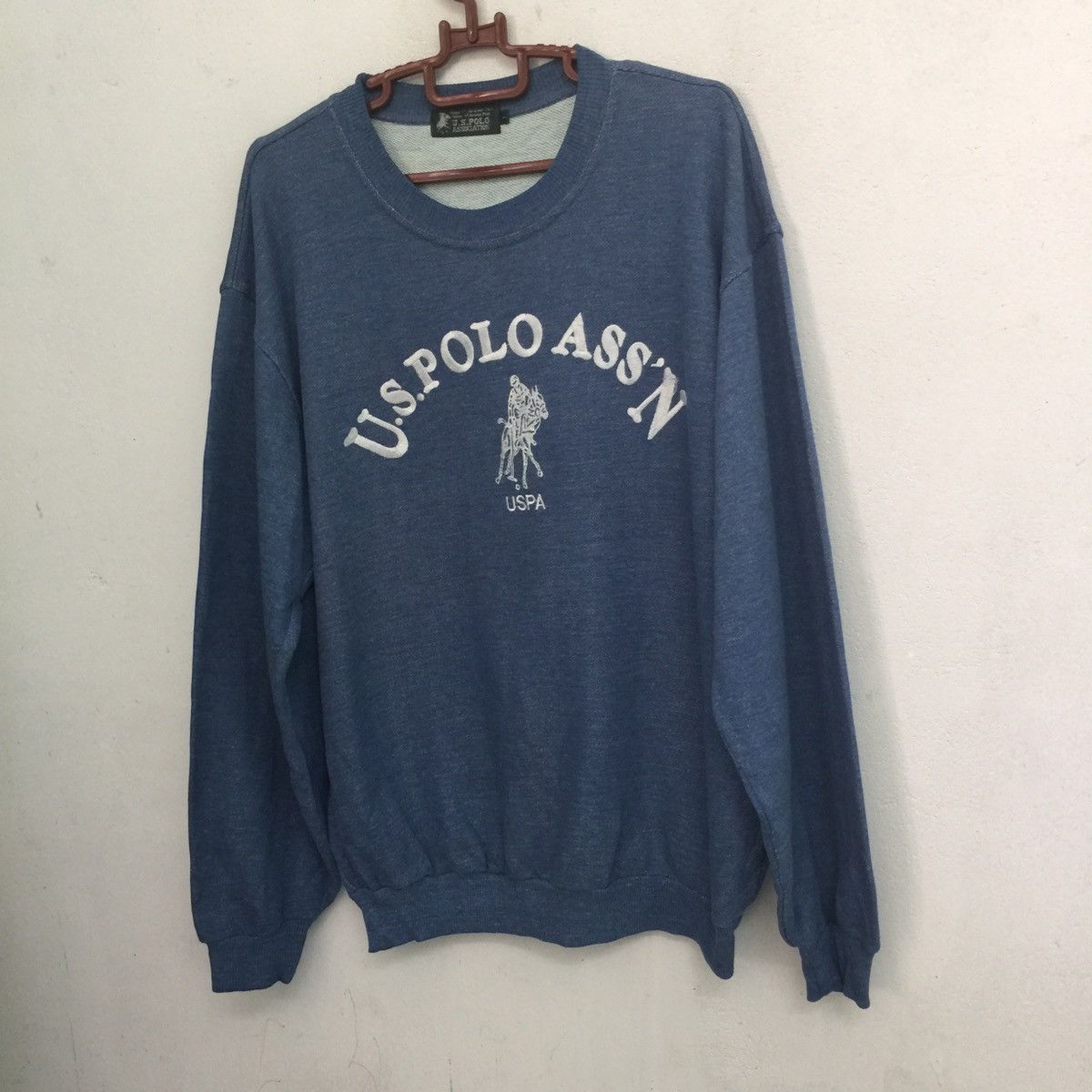 U.S. Polo Assn. U.S. Polo Sweatshirt Big Logo embroidered, Vintage Size US L / EU 52-54 / 3 - 3 Thumbnail