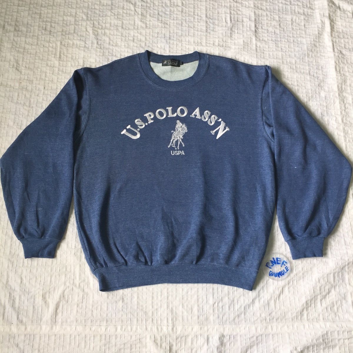 U.S. Polo Assn. U.S. Polo Sweatshirt Big Logo embroidered, Vintage Size US L / EU 52-54 / 3 - 8 Thumbnail