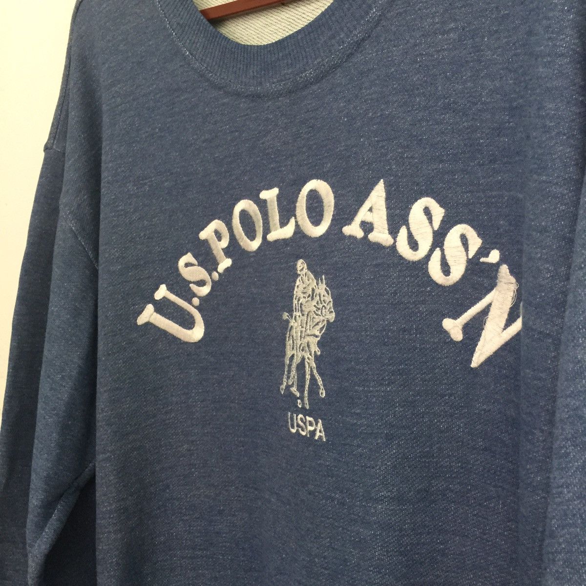 U.S. Polo Assn. U.S. Polo Sweatshirt Big Logo embroidered, Vintage Size US L / EU 52-54 / 3 - 4 Thumbnail