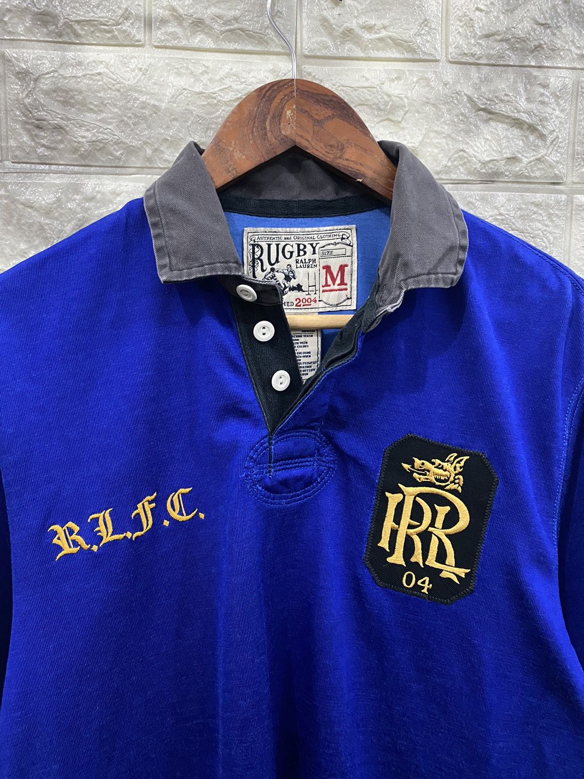 NFL Vintage Rugby Ralph Lauren Polo Size US M / EU 48-50 / 2 - 1 Thumbnail