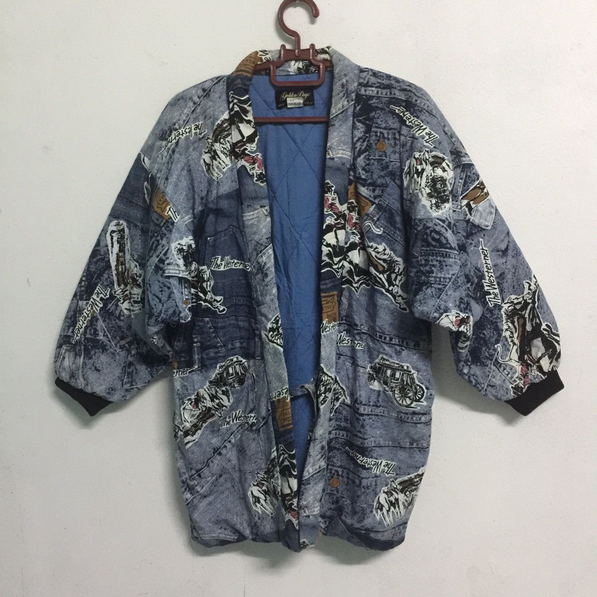 Japanese Brand Vtg Hanten padded kimono jacket cardigan made in Japan Size US M / EU 48-50 / 2 - 2 Thumbnail