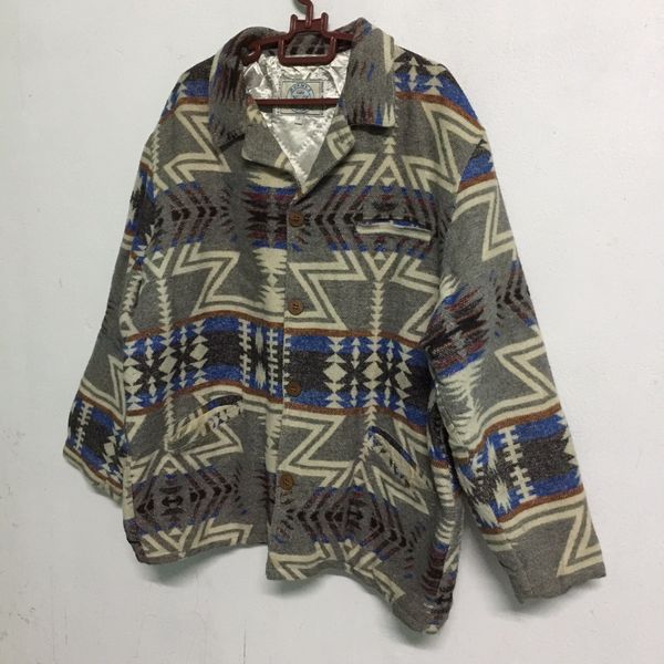 Sportswear Rare Vtg Avanez Paris Navajo Overprint Design Jacket Button ...