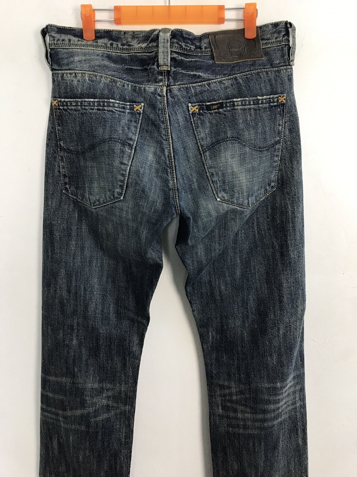 Japanese Brand × Lee Vintage Lee Distressed Denim Half Selvedge Jeans Design Size US 32 / EU 48 - 10 Thumbnail